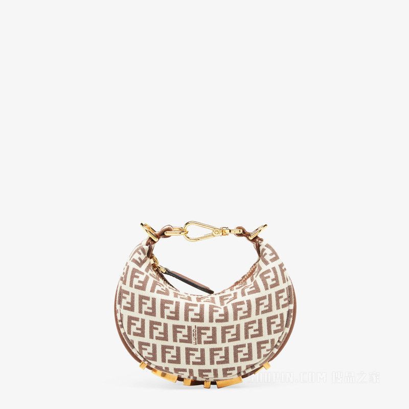 Fendi o1s1wg111125 Size: OS/ Nano Fendigraphy in Brown Size ONE SIZE - 2 Thumbnail