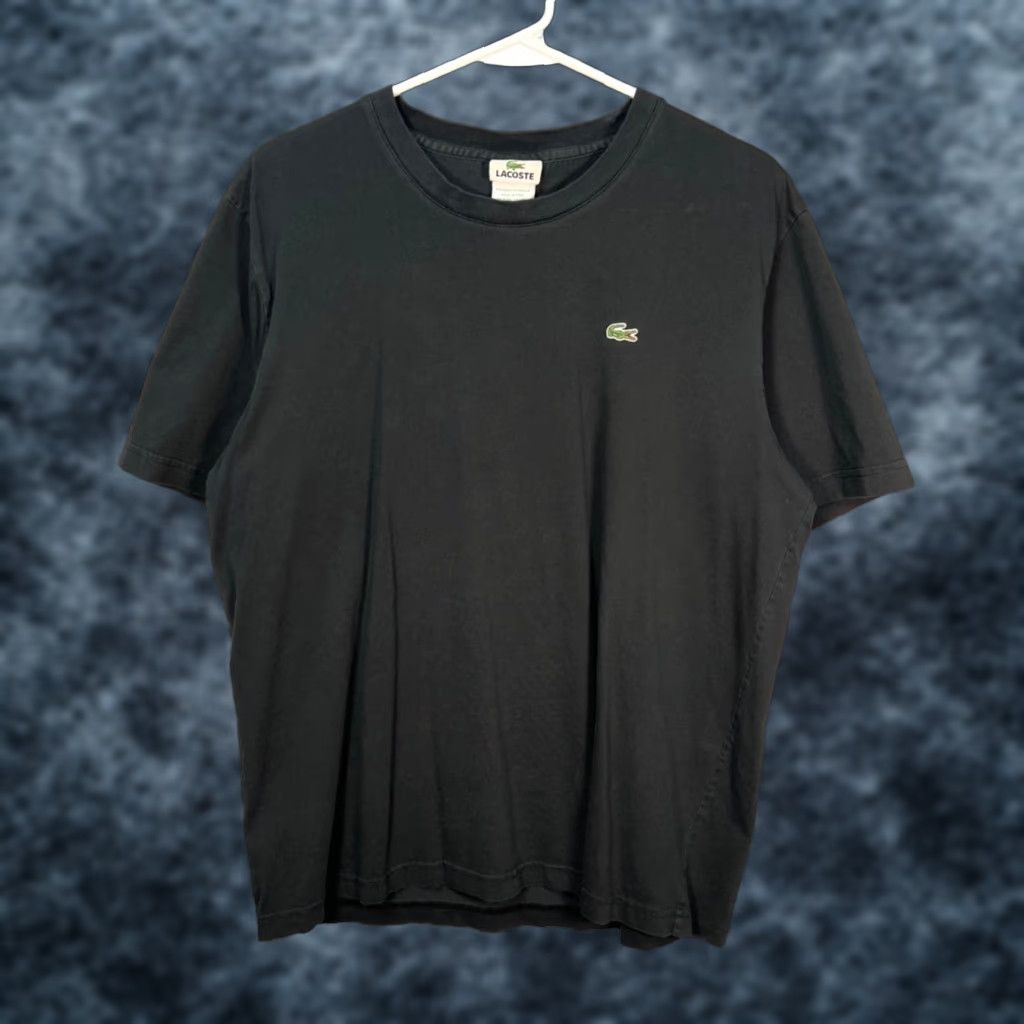 Lacoste Vintage Lacoste Mens T-Shirt Black Cotton Crewneck Short Sleeve Size 6 Regular Logo Shirt Mens Size US S / EU 44-46 / 1 - 1 Thumbnail