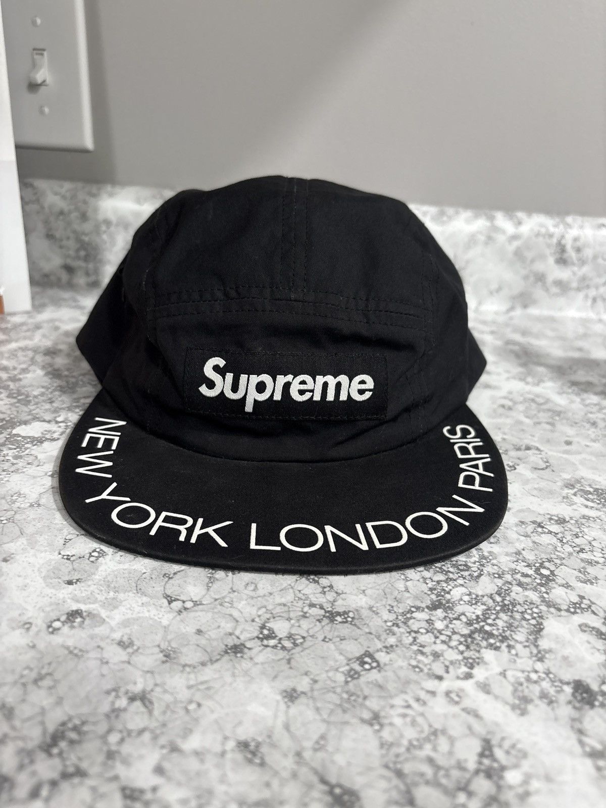 Supreme Black Camp Hat | Grailed