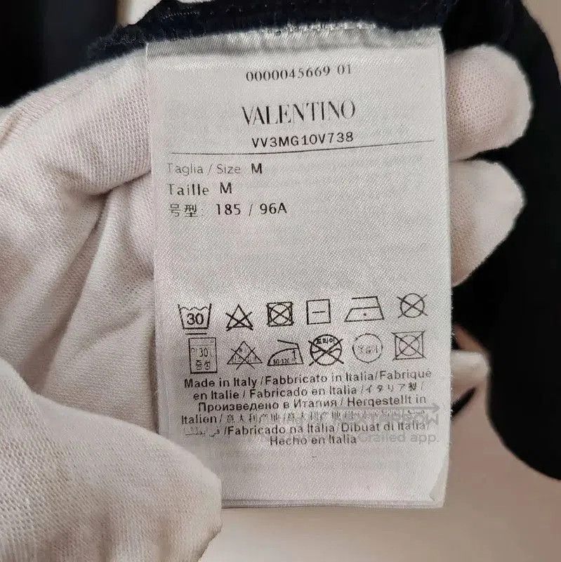 Valentino Valentino Black Cotton Men's T-Shirt . Size US M / EU 48-50 / 2 - 5 Thumbnail