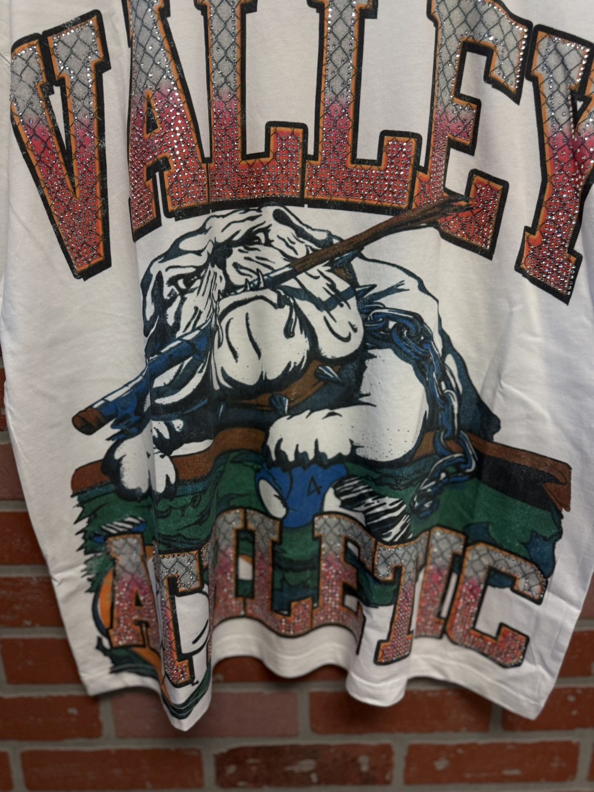 Vale Valley Vale Tee White Crystal Stones Size XL (NEW) Size US XL / EU 56 / 4 - 3 Thumbnail