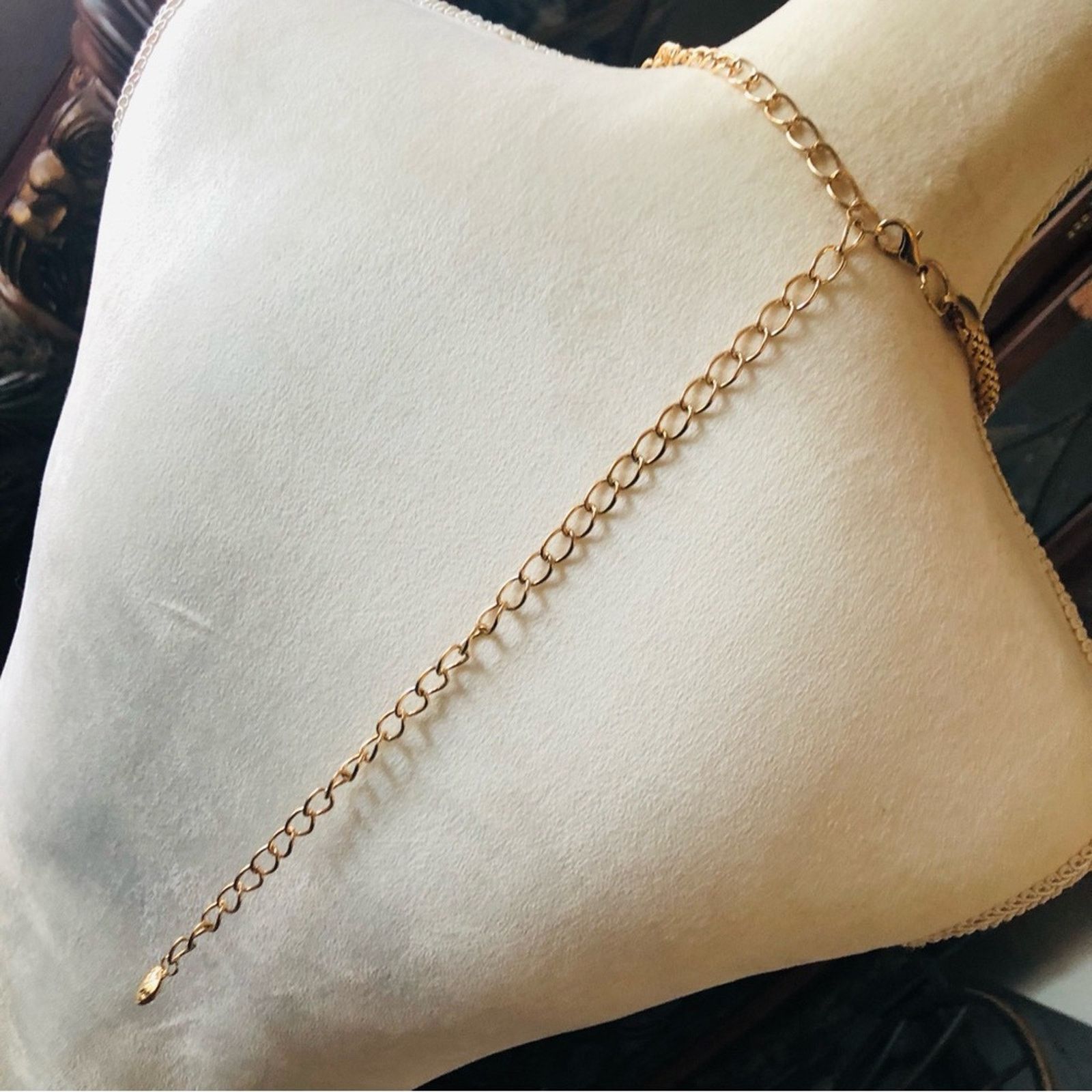 Other Rhinestone rose gold tone mesh chain necklace belt Size ONE SIZE - 5 Thumbnail