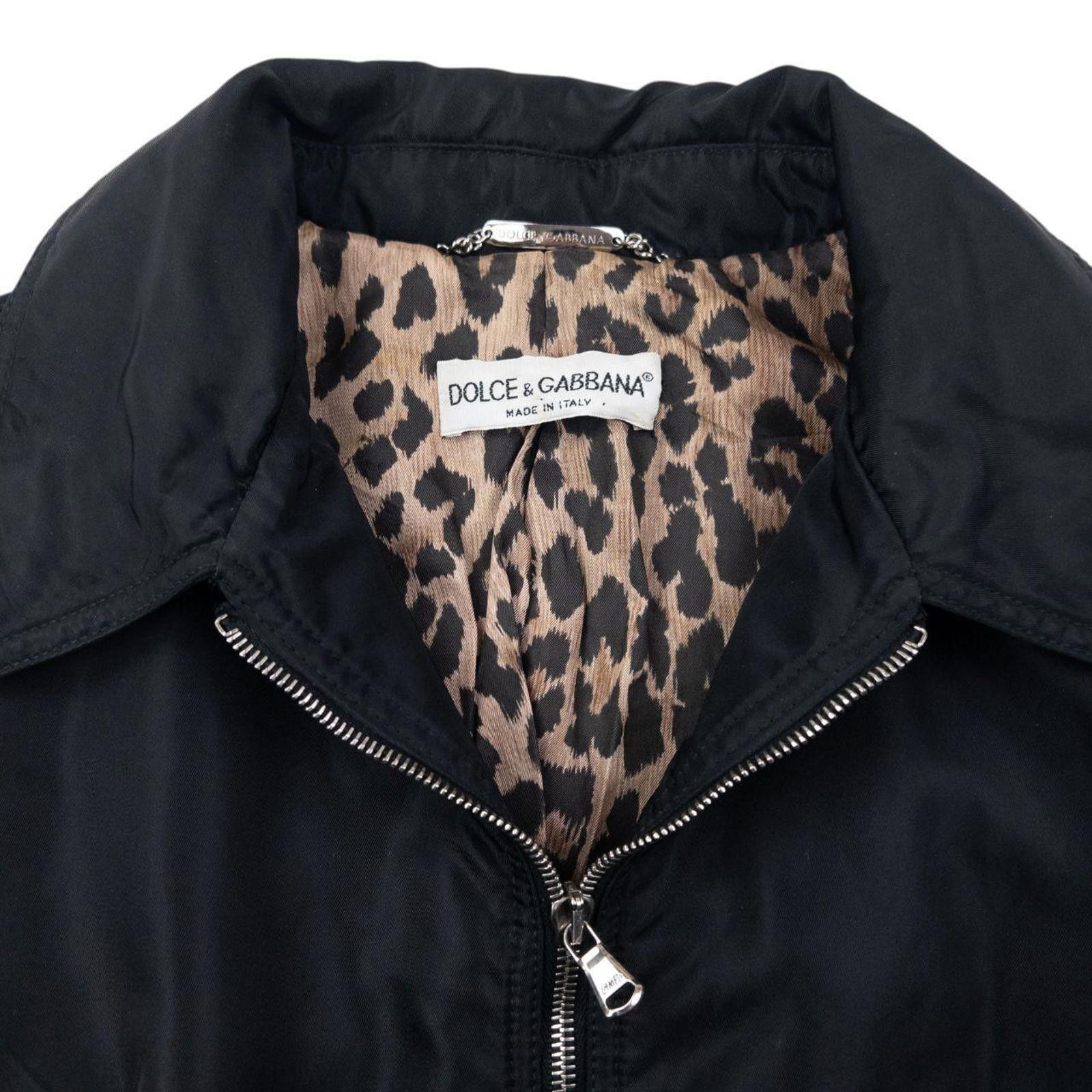 Dolce & Gabbana Vintage 2000s Dolce & Gabbana Leopard Print Lined Jacket L Size L / US 10 / IT 46 - 4 Thumbnail