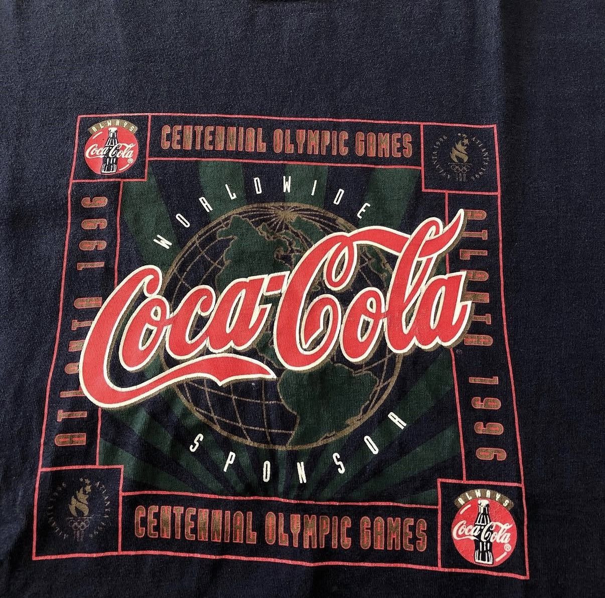 Coca Cola Vintage Coca-Cola Atlanta 1996 Olympic Games T-Shirt Size US XL / EU 56 / 4 - 2 Thumbnail