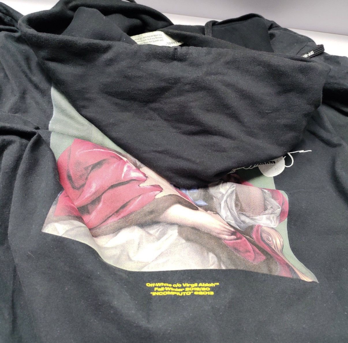 Off-White 19AW Off-White Diag Mariana Double Tee Hoodie Size US M / EU 48-50 / 2 - 6 Thumbnail