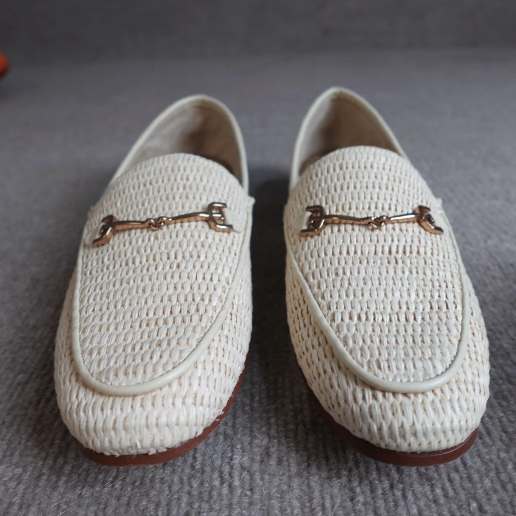 Sam Edelman Sam Edelman Womens Loafers 8 Beige Horsebit Apron Toe Loraine Loafer Flat Slip On Leather Lining Beige Mens Women? Size US 8 / IT 38 - 7 Thumbnail
