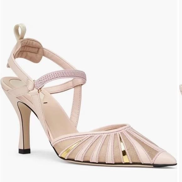 Fendi New Authentic FENDI Colibri Lite Mixed Media Pump","descript Size US 6 / IT 36 - 1 Thumbnail