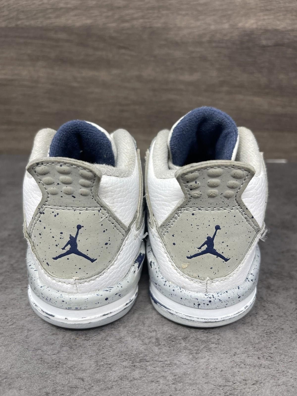 Jordan Brand Air Jordan 4 Midnight Navy Sneakers Kids Size 9C Size US 5 / EU 37 - 4 Thumbnail