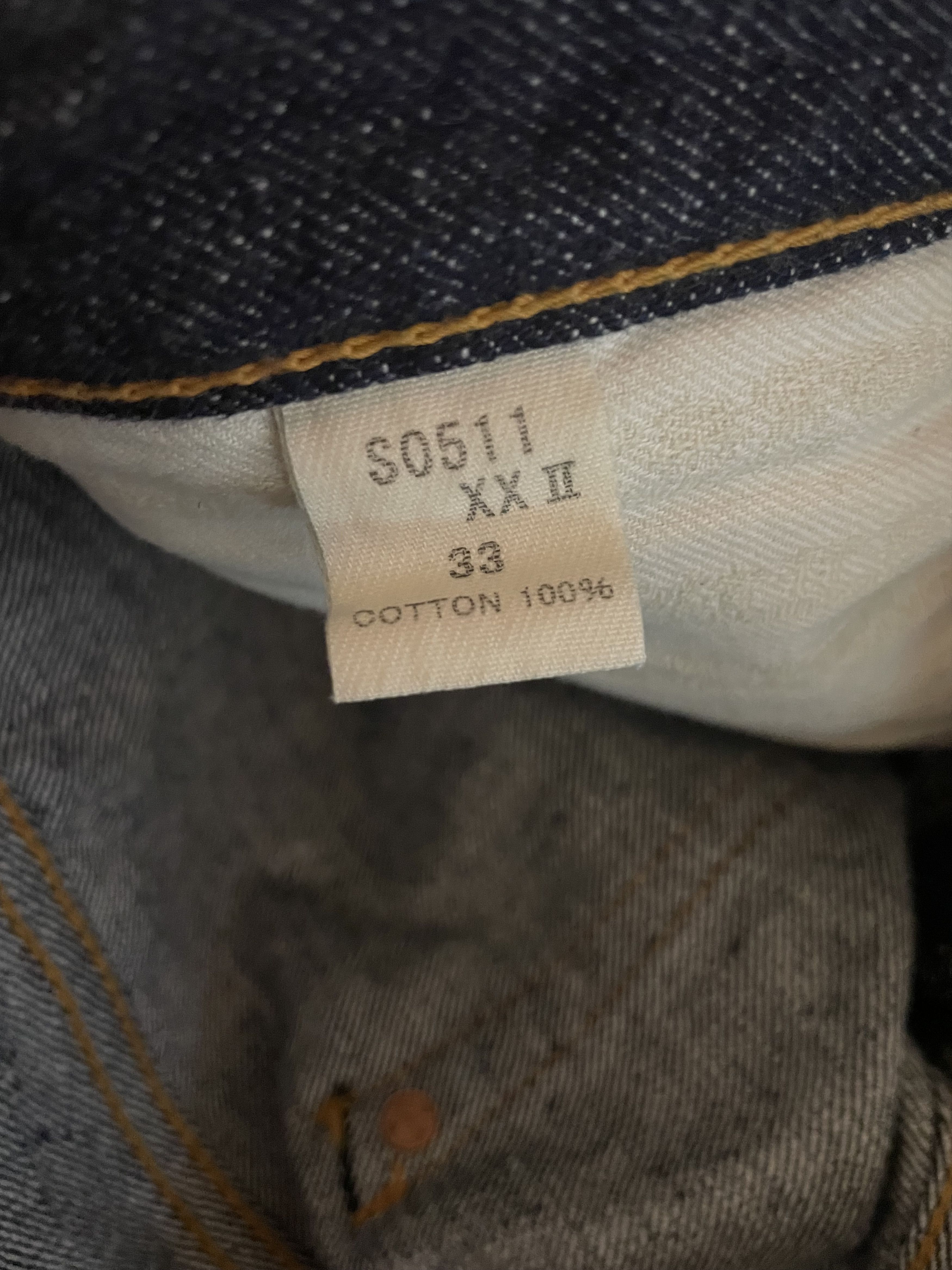 Samurai Jeans SAMURAI S0511XXII 15OZ OTOKOGI SELVEDGE SLIM TAPERED Size US 33 - 3 Thumbnail