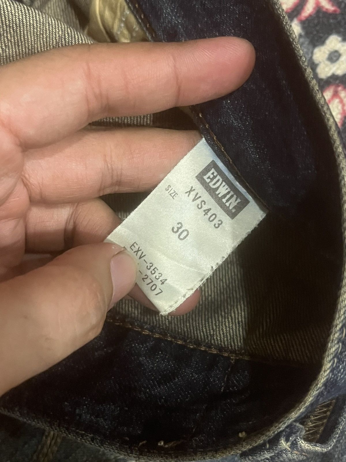 Edwin Edwin XVS Rusty Faded Washed Distressed Straight Leg Jeans Size US 30 / EU 46 - 17 Thumbnail
