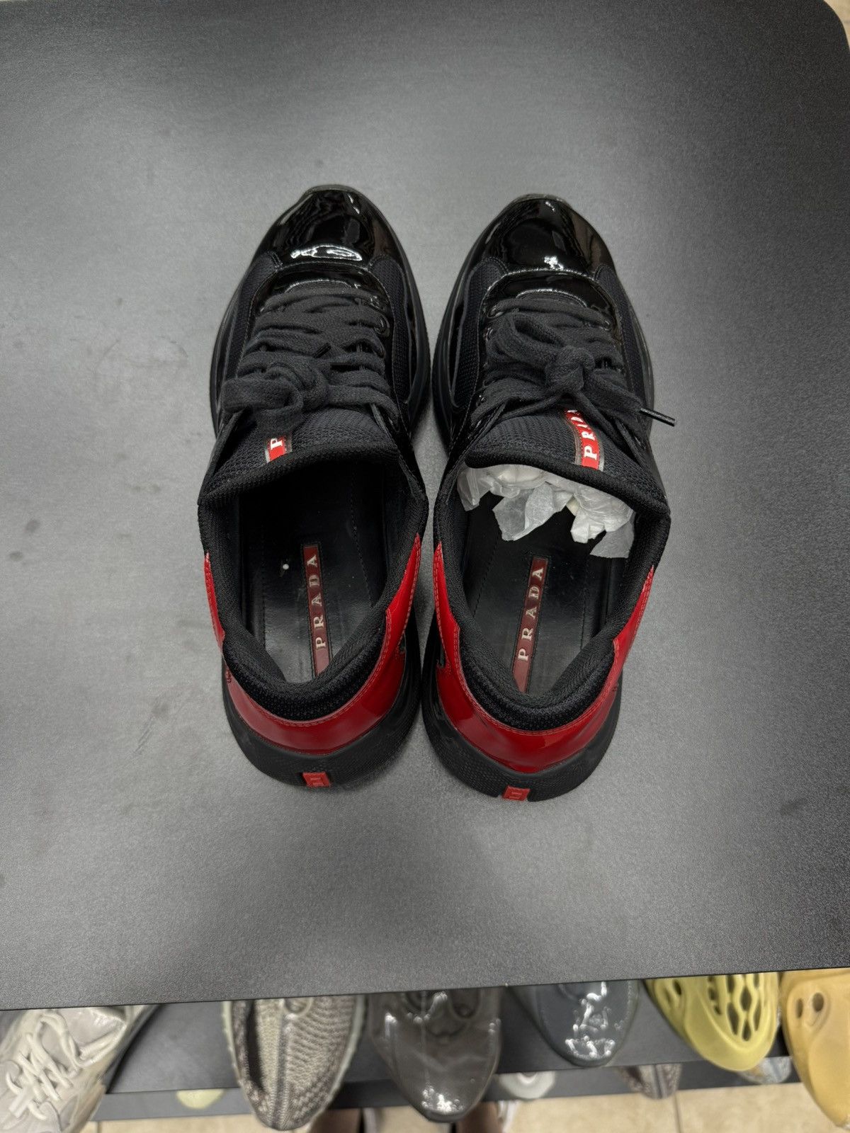 Prada Prada Americas Cup Sneaker Black Red Size 11 US 10 Prada Size US 11 / EU 44 - 14 Thumbnail