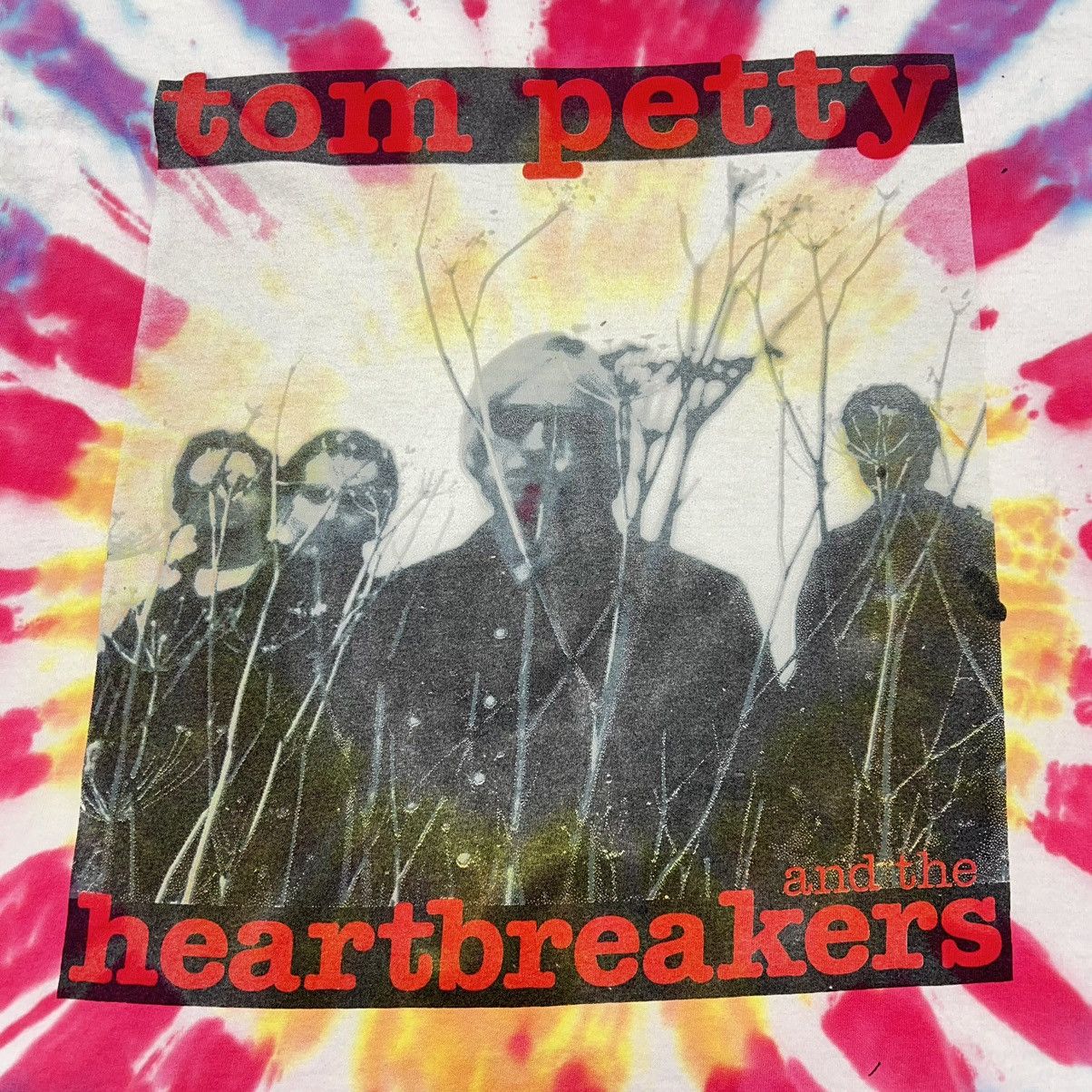Band Tees × Vintage Tom Petty The Heartbreakers Tee Shirt Tie Dye Echo Tour Rock Size US XL / EU 56 / 4 - 2 Thumbnail