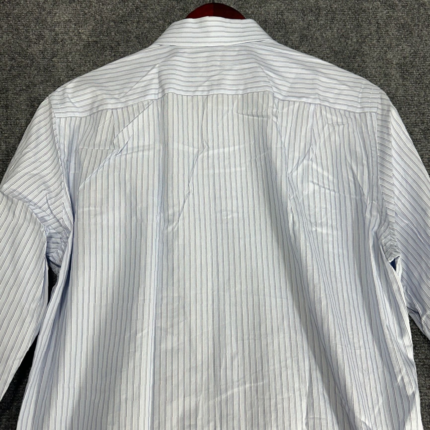 J.Crew J.CREW Shirt Mens M 120's 2 Ply Cotton Blue Stripe Pocket Button Up Long Sleeve Size US M / EU 48-50 / 2 - 8 Thumbnail