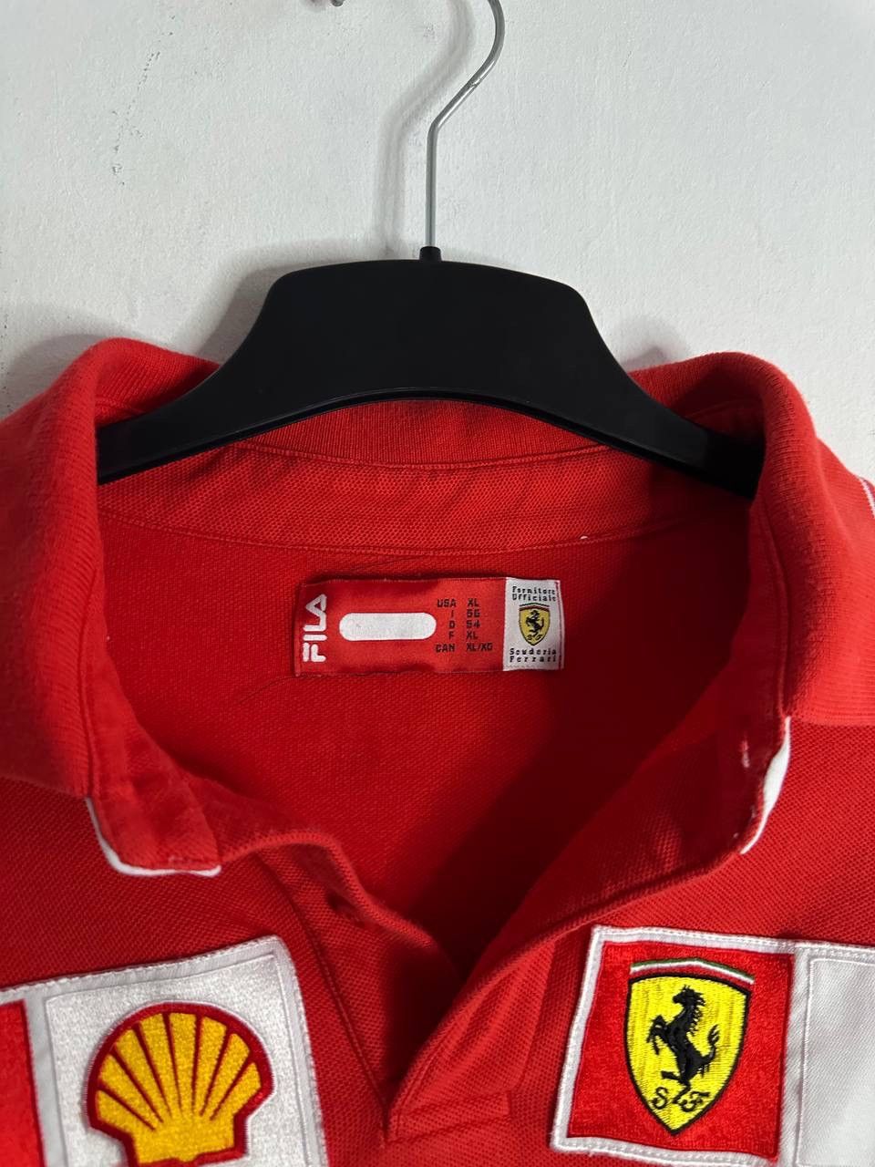 Ferrari Fila Ferrari Vodafone Shell Vintage F1 Team Polo Long Sleeve Size US XL / EU 56 / 4 - 6 Thumbnail