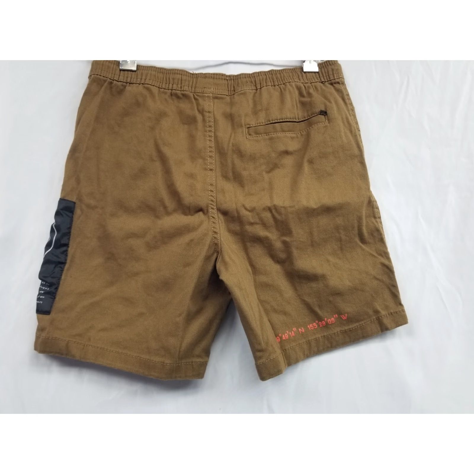 Vintage Brooklyn Clothing Shorts Bermuda Men S Cotton 7" Inseam Brown Drawstring Regular Fit Brown Mens S Size US 29 - 2 Thumbnail