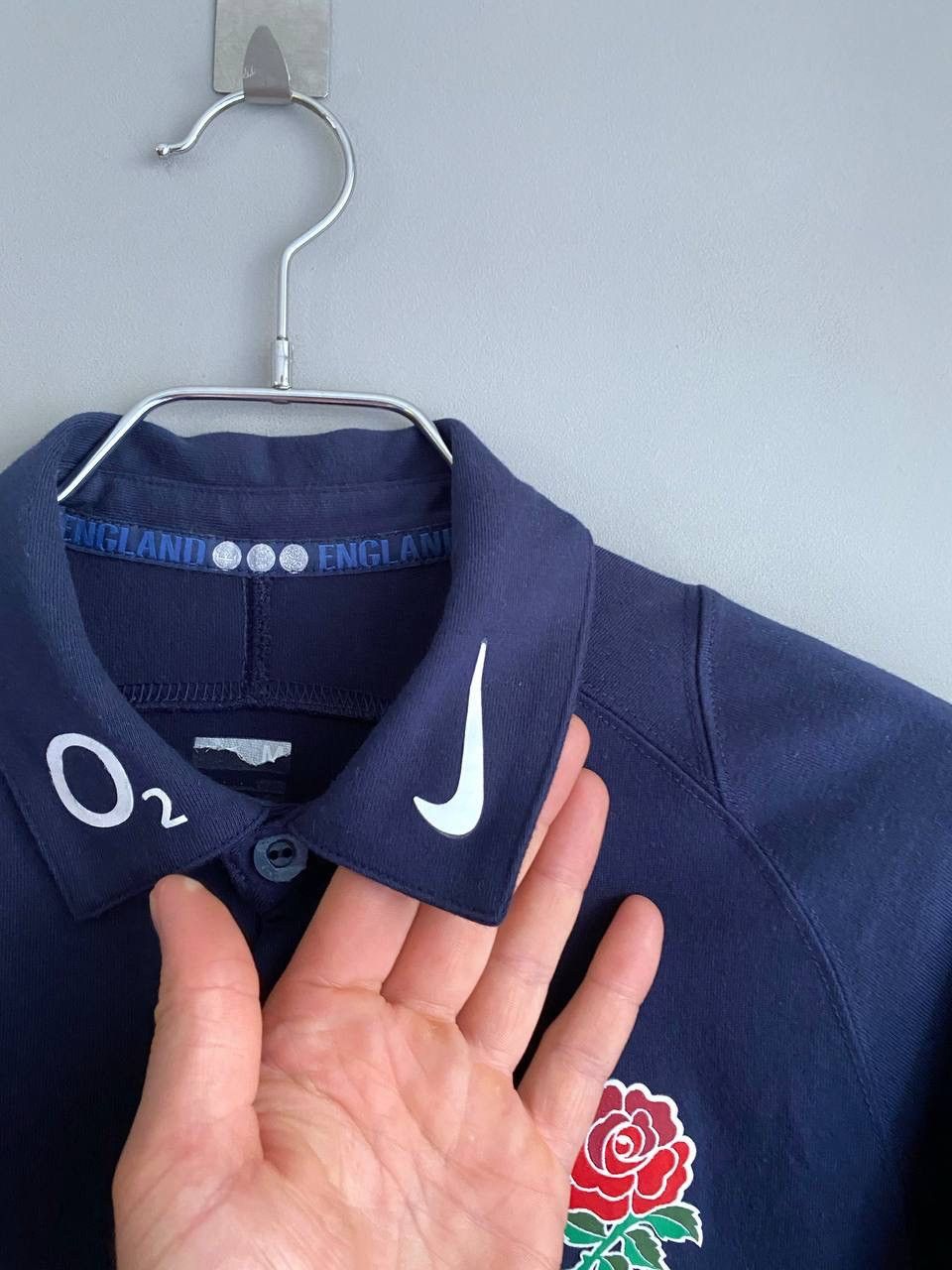 Nike Vintage Nike England Union O2 Rugby Jersey Polo Shirt Size M Size US M / EU 48-50 / 2 - 5 Thumbnail