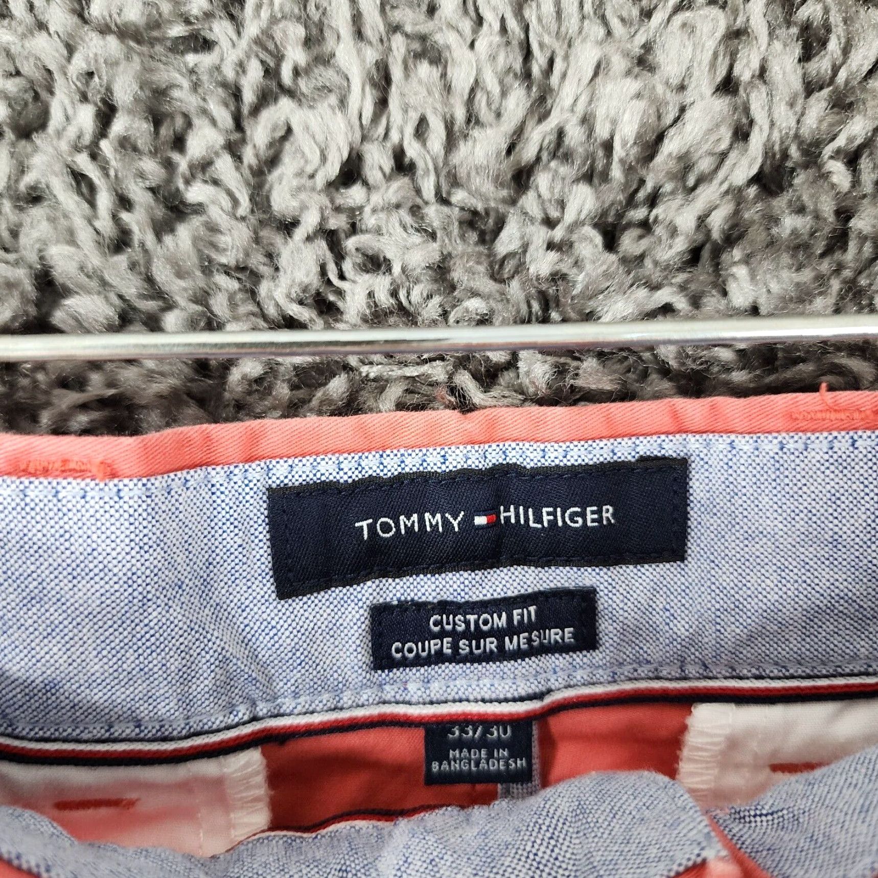 Tommy Hilfiger Tommy Hilfiger Pants - Men - Pink Chino - Straight Leg - Custom Fit - Size 34x30 Size US 34 / EU 50 - 3 Thumbnail