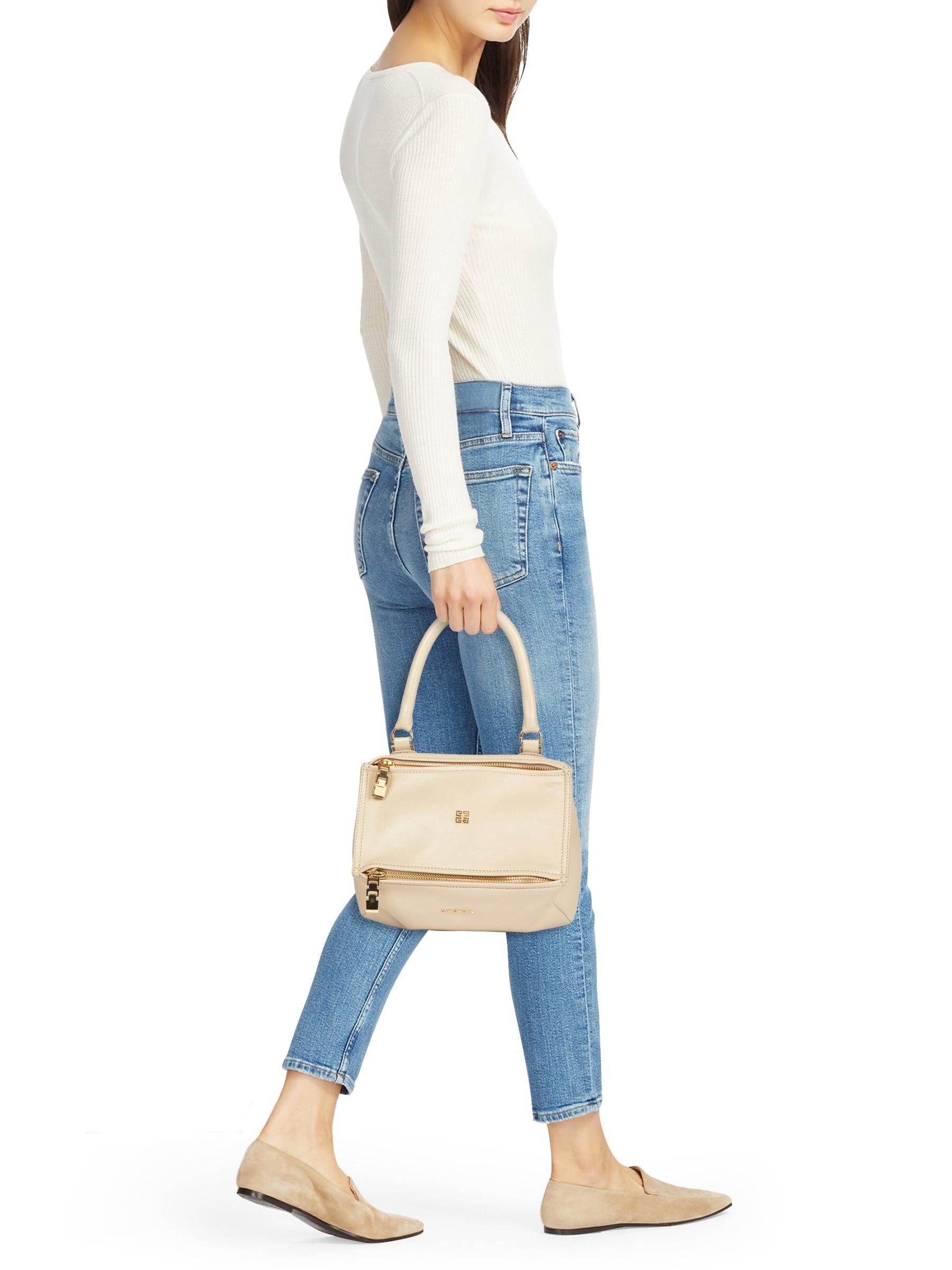 Givenchy o1srvl11e0625 Size:OS/Small Pandora Crossbody Bag in Beige Size ONE SIZE - 5 Thumbnail