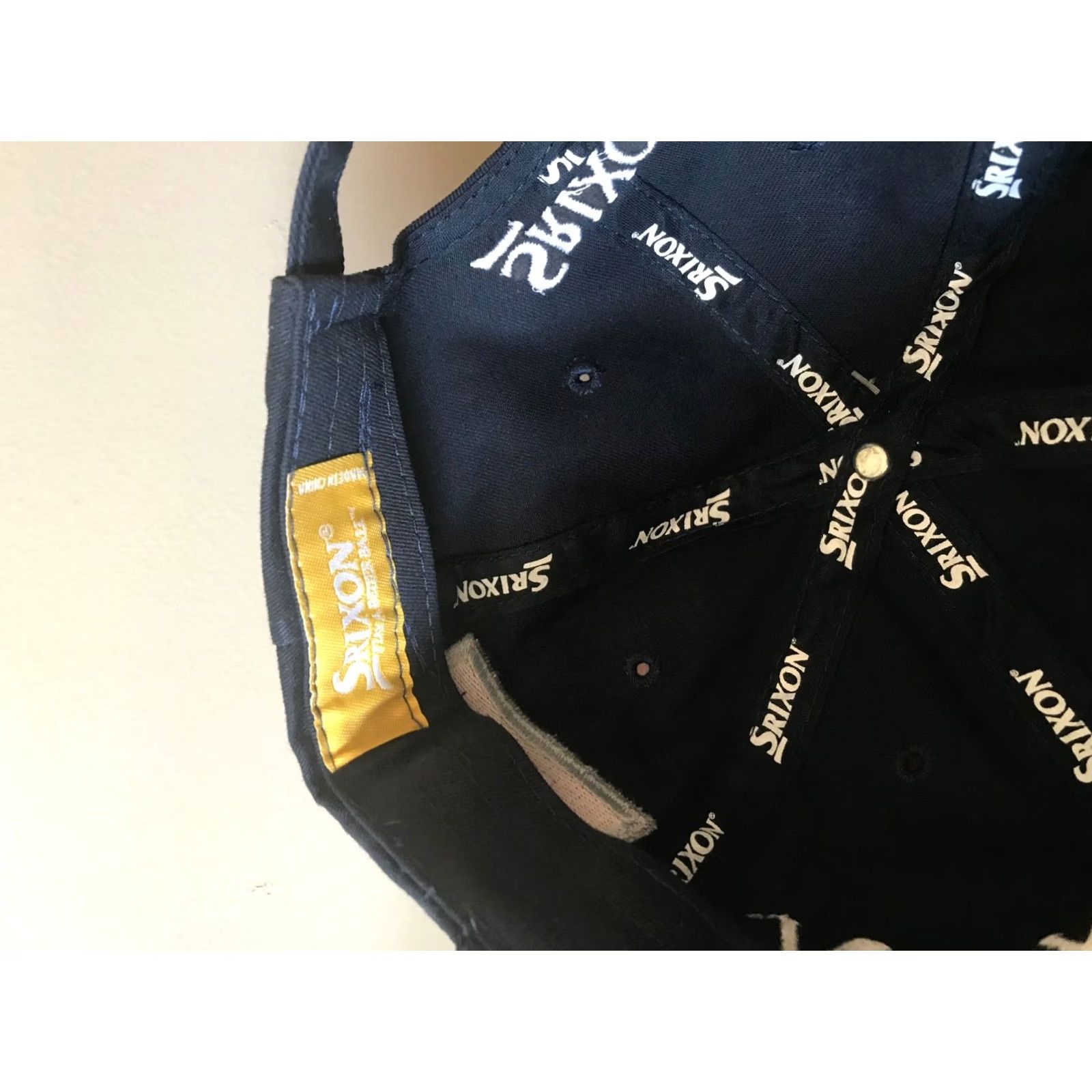 Vintage Srixon Z Star Golf Ball Advertising Logo Black Adjustable Hat Cap Strapback Mens Adjustable Cap Size ONE SIZE - 6 Thumbnail