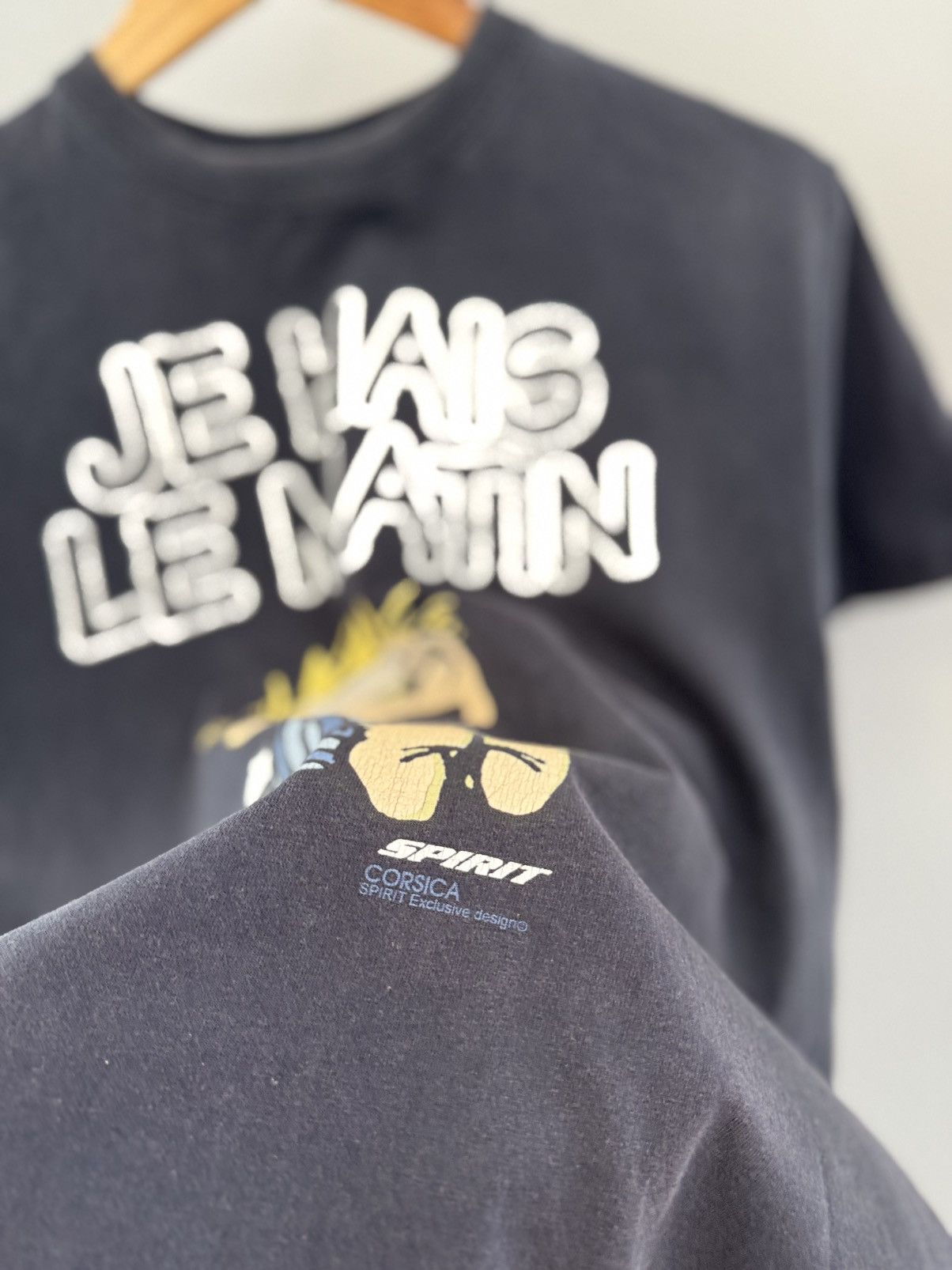 Vintage Vintage T-Shirt Je Hais Le Matin Vars Spirit Size US S / EU 44-46 / 1 - 5 Thumbnail