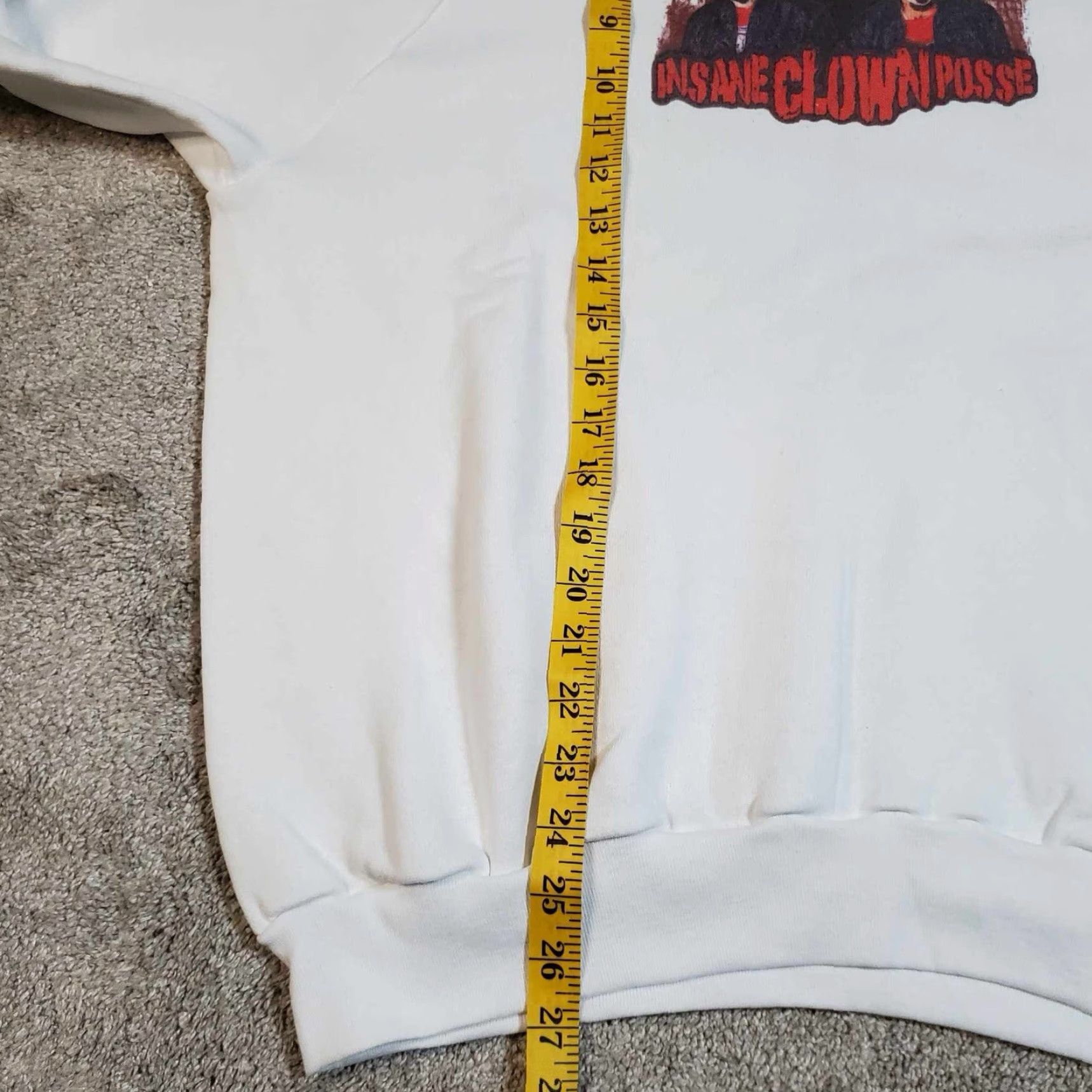 Fruit Of The Loom VINTAGE Fruit of the Loom ICP Crew Neck Sweater L White Unisex Adults Graphic 90s Juggalos Logo Knit Size US L / EU 52-54 / 3 - 6 Thumbnail