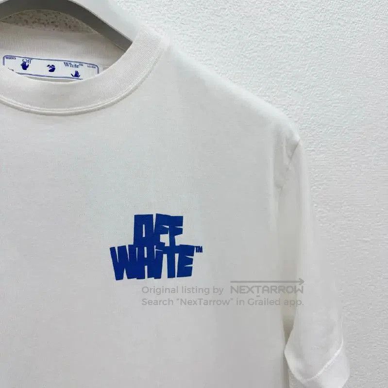 Off-White Off-White White Cotton Short Sleeve T-Shirt . Size US L / EU 52-54 / 3 - 2 Thumbnail
