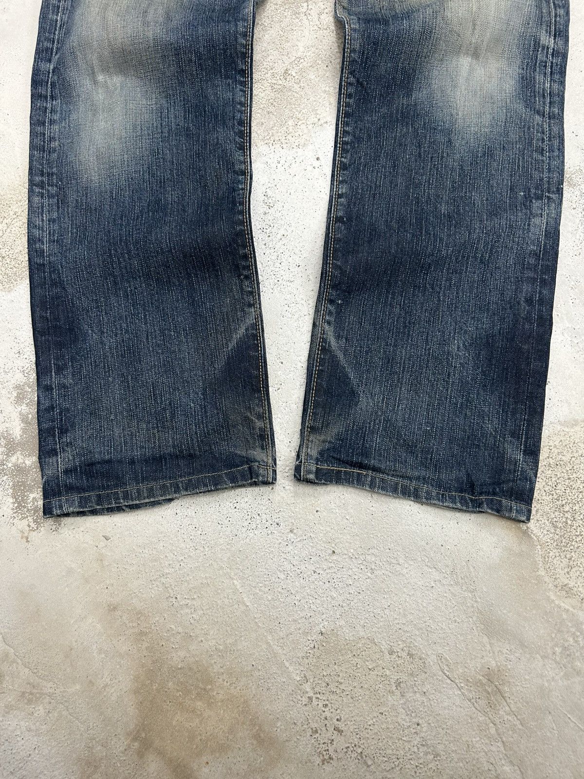 Edwin Edwin 503 Rebel Vintage Japan Washed Denim Whisker Straight Size US 34 / EU 50 - 4 Thumbnail