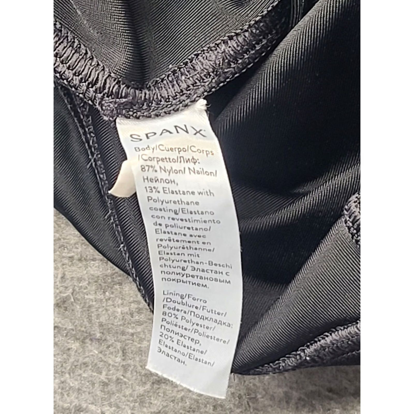 Spanx Spanx Leggings Womens XL High Rise Faux Leather Shaping Slimming No Camel Toe Black Nylon Spandex Tights Size 40" / US 18 - 6 Thumbnail