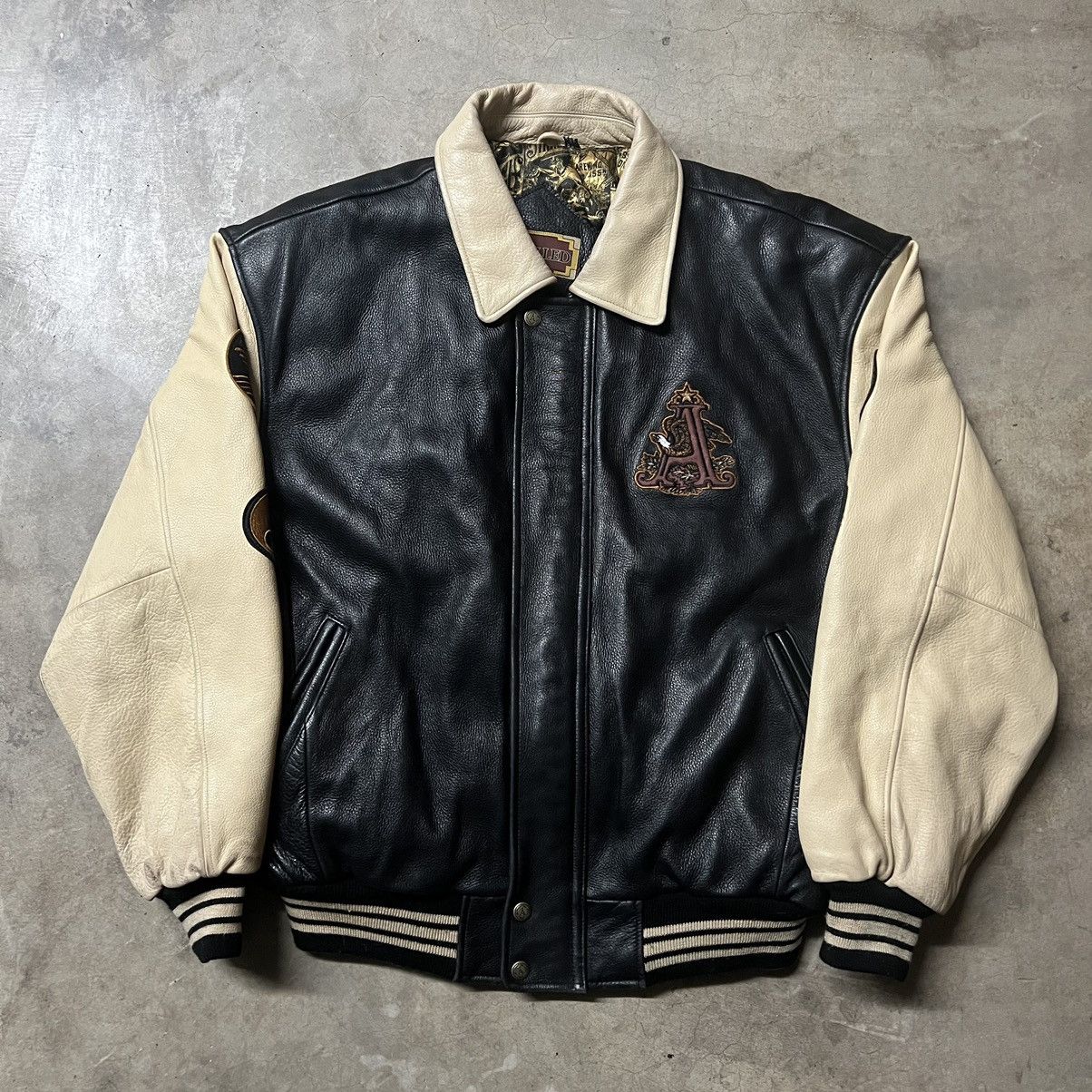 Budweiser × Vintage Vintage 90’s Budweiser Anheuser Busch Leather Jacket Size US L / EU 52-54 / 3 - 5 Thumbnail