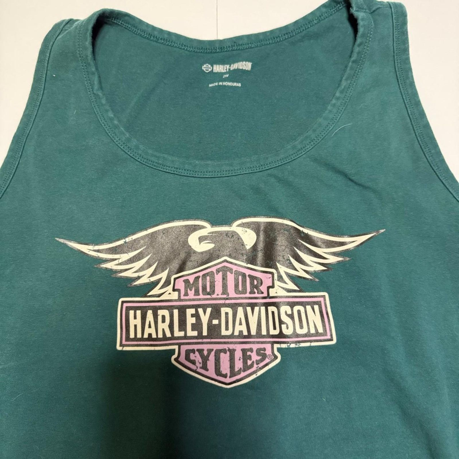 Harley Davidson Harley Davidson Womens Ultra Classic Eagle Sleeveless Size XXL / US 16-18 / IT 52-54 - 2 Thumbnail