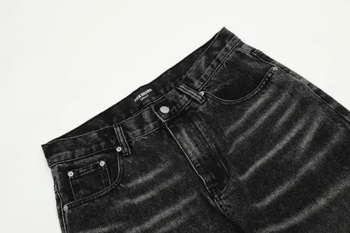VIBE Vintage washed distressed loose cargo ripped straight jeans Size US 32 / EU 48 - 4 Thumbnail