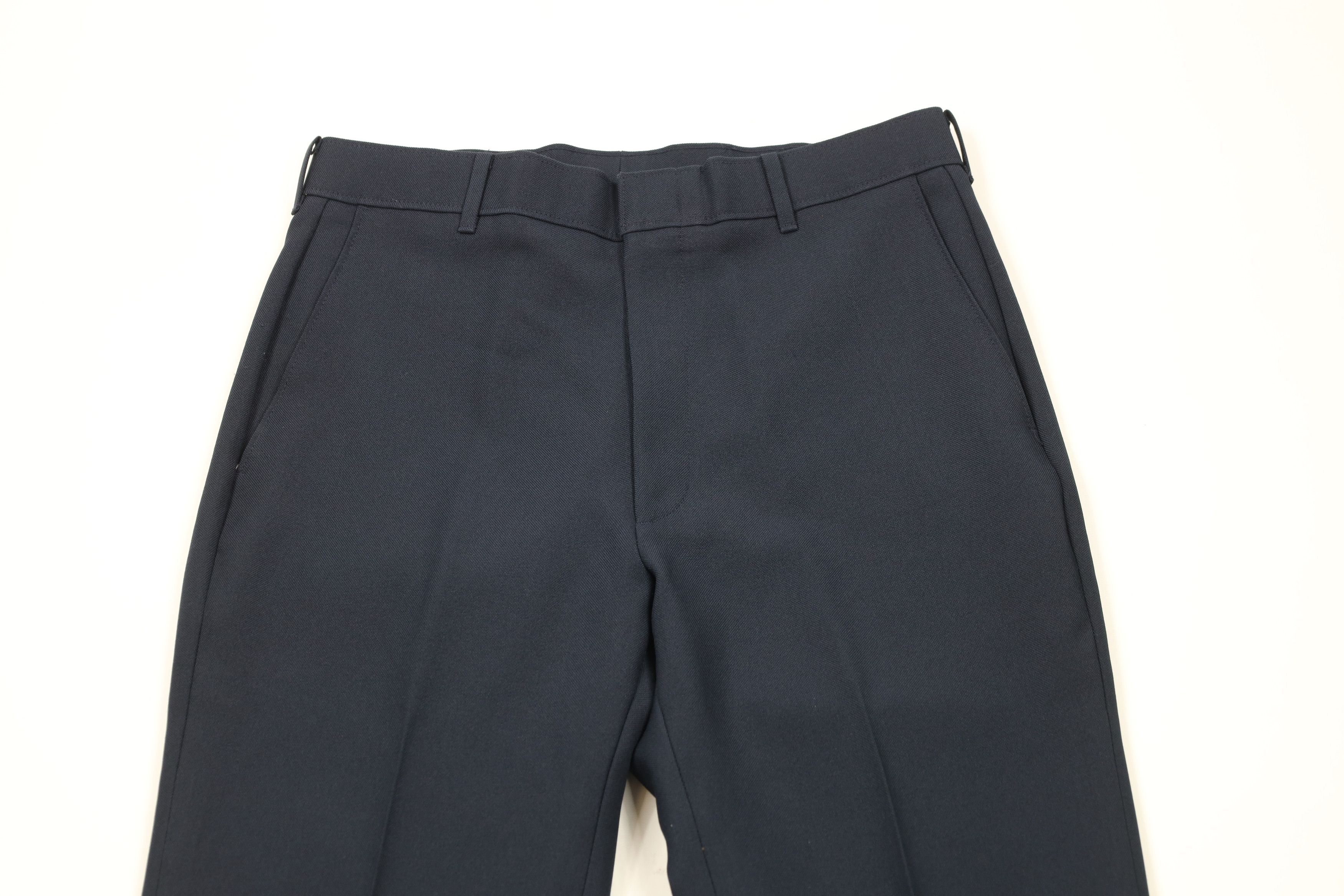 Levi's × Vintage Vintage 70s Levis Flared Wide Leg Chino Pants Navy Blue USA Size US 30 / EU 46 - 2 Thumbnail