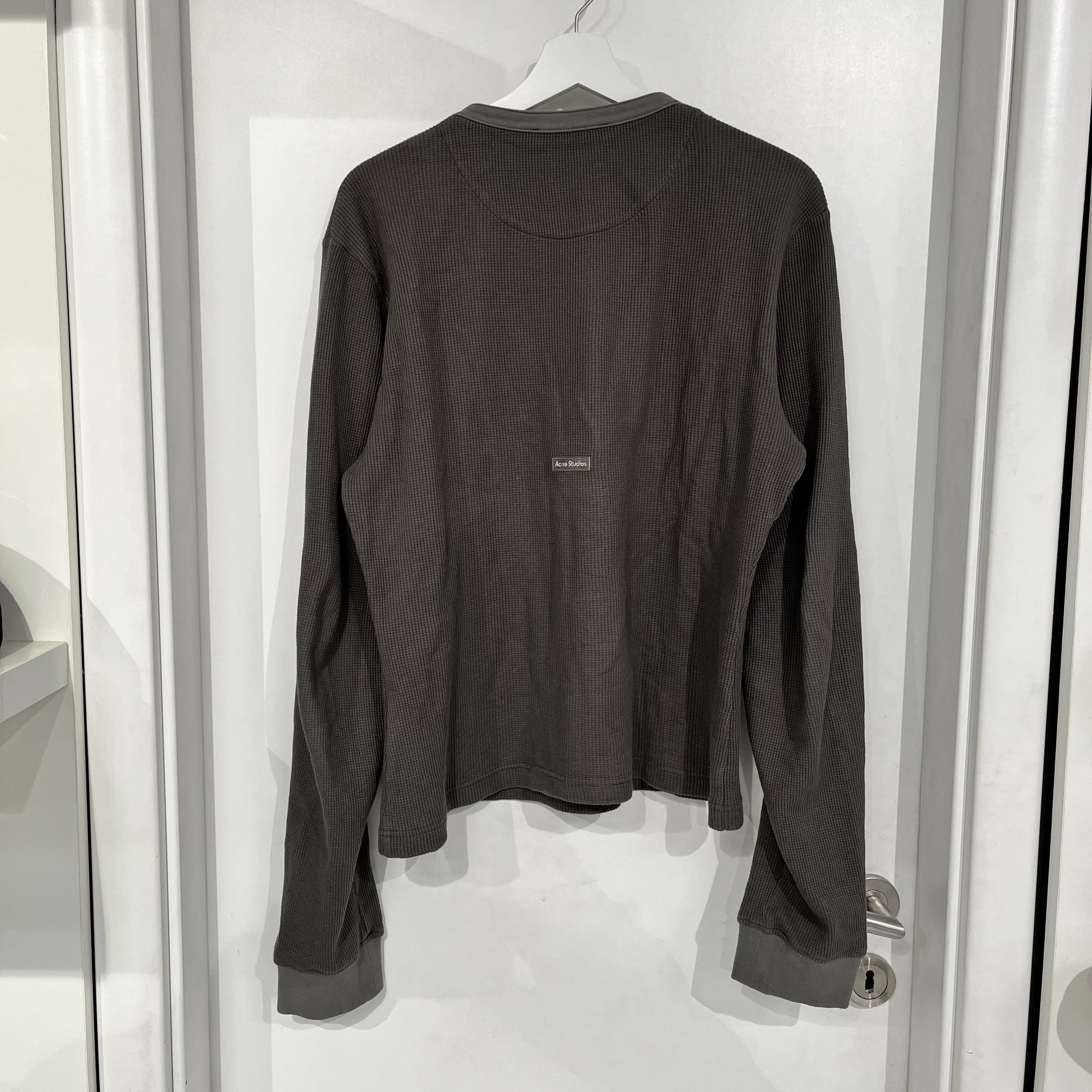 Acne Studios Acne Studios Thermal L/S T-Shirt Grey Size US M / EU 48-50 / 2 - 2 Thumbnail