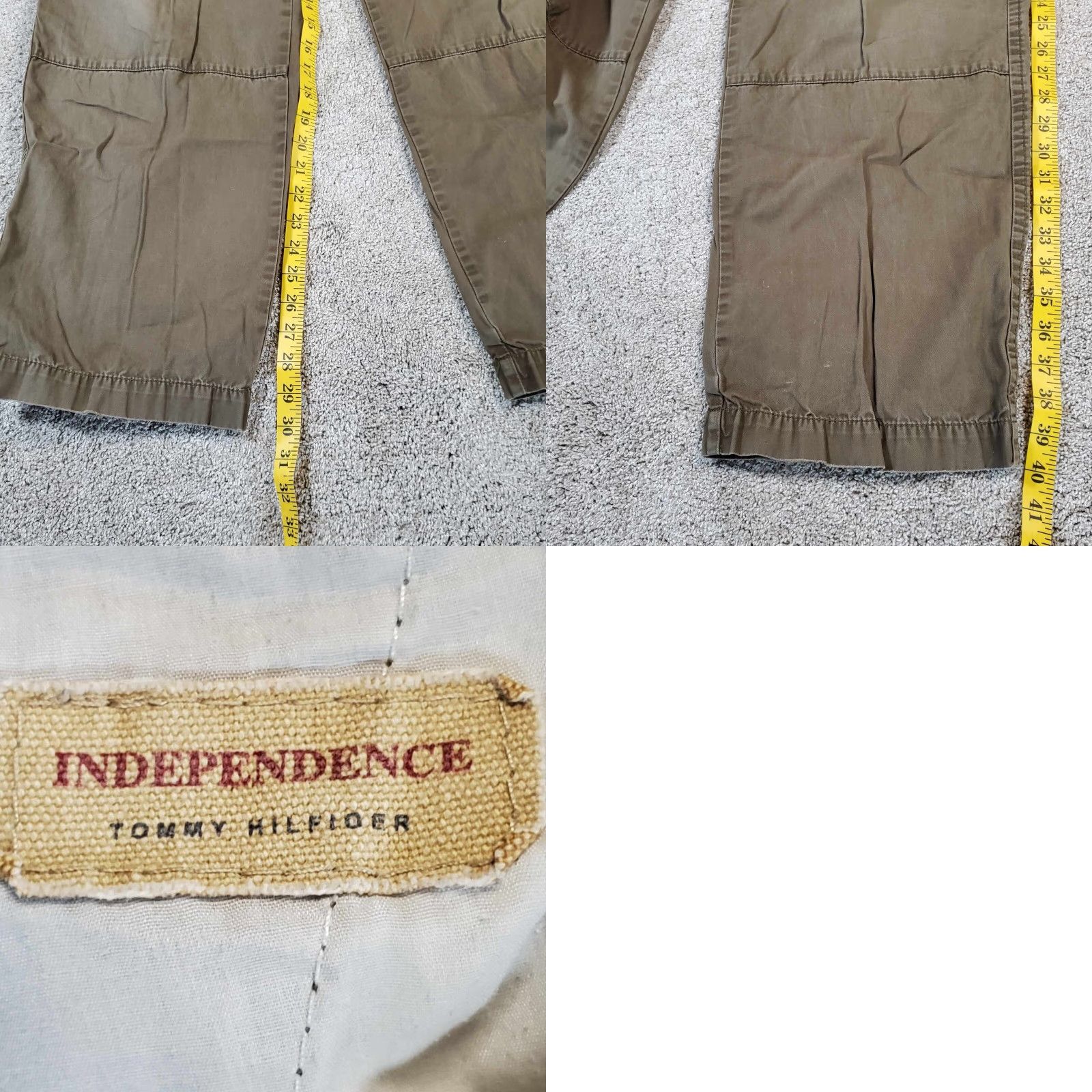 Polo Ralph Lauren Tommy Hilfiger Cargo Pants Men's 36x32 Brown Tan Pockets Workwear Cargo Pocket Logo Classic Dad Modern Outdoor Pants Mens Brown 36x32 Size US 34 / EU 50 - 8 Thumbnail