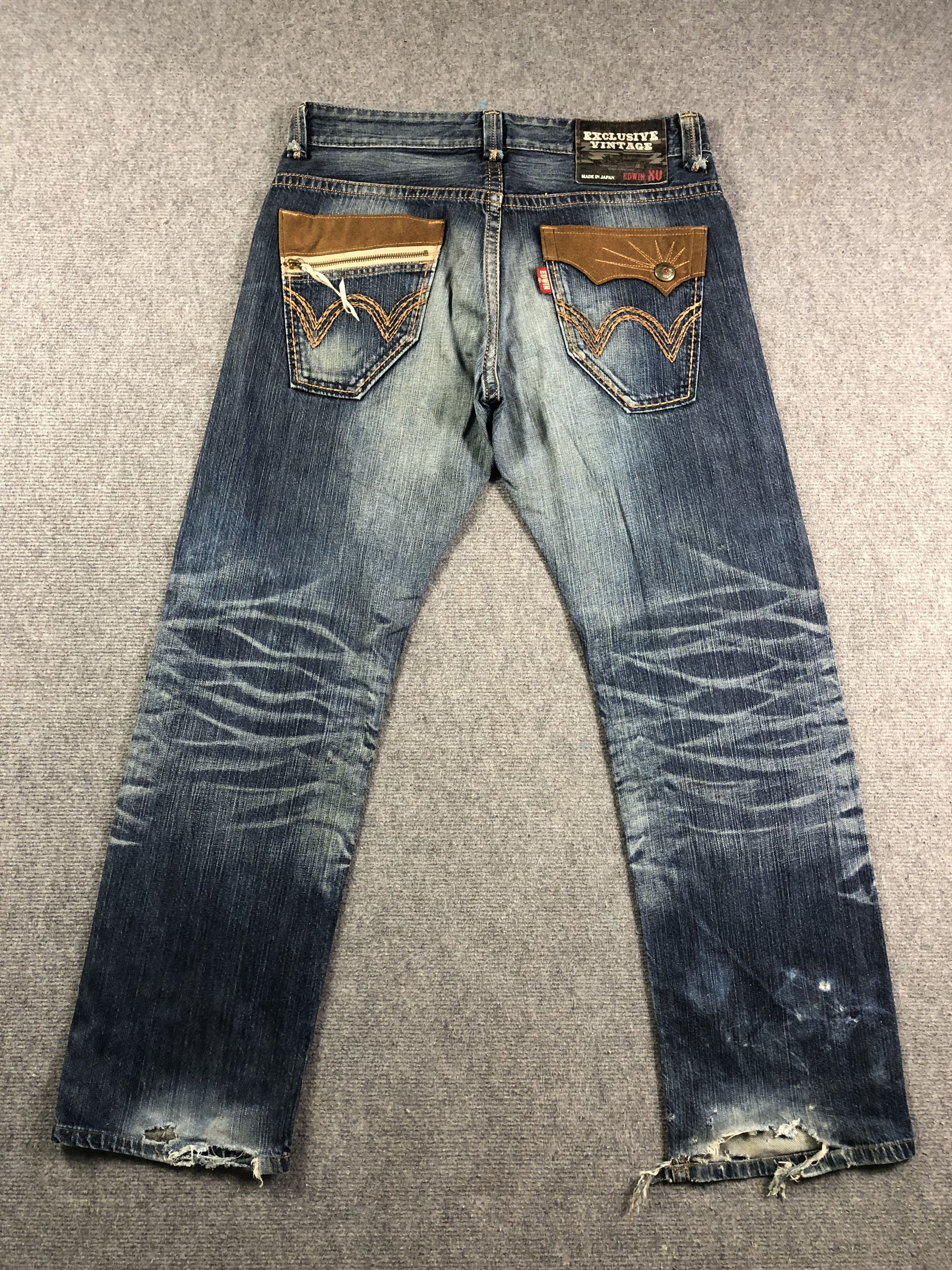 Edwin Edwin Wash Blue Denim Jeans 36x30 Size US 36 / EU 52 - 12 Thumbnail