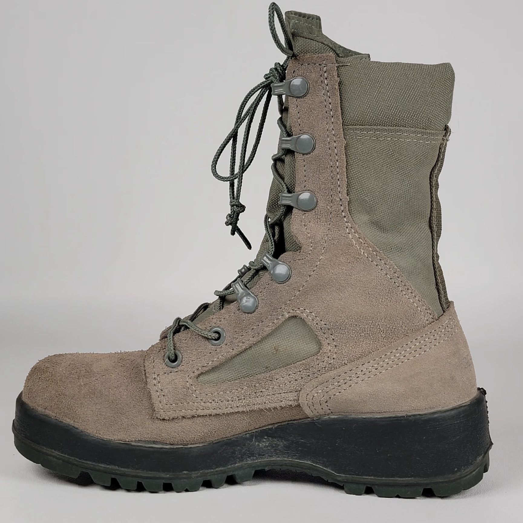 Vintage Belleville 600 ST Boots Mens Size 6R Sage Green Steel Toe Military Tactical USA Size US 5 / EU 37 - 4 Thumbnail