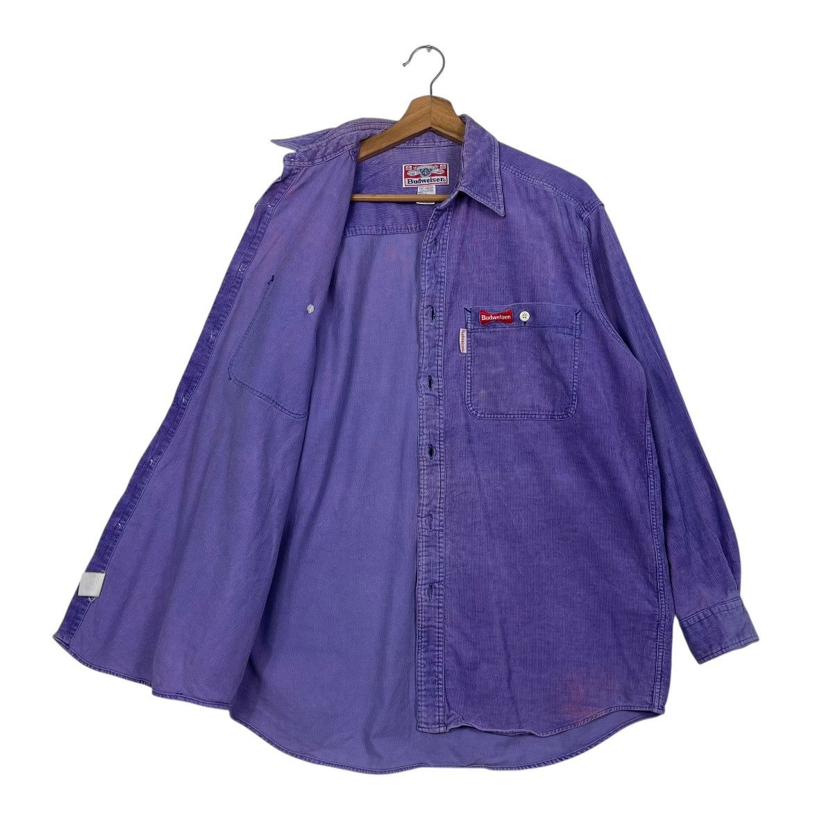 Budweiser Vintage 90s Budweiser Corduroy Western Shirts Size US M / EU 48-50 / 2 - 9 Thumbnail