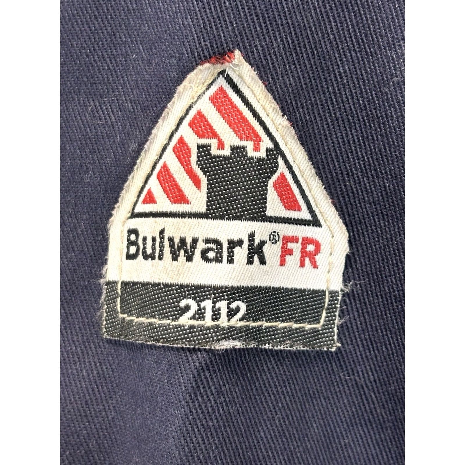 Vintage VINTAGE Bulwark Jacket Mens L Blue Heavy Winter Coat Workwear Flame Resistant Long Sleeve | FR Cotton Blends Medium Length Man Size US L / EU 52-54 / 3 - 5 Thumbnail