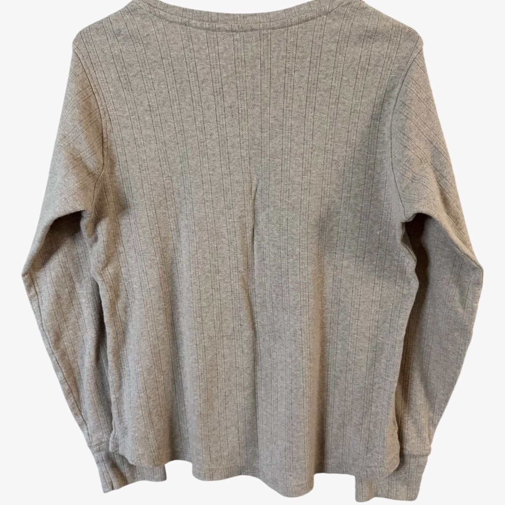 Ariat Ariat Crochet Lace Henley Shirt Top Beige Women's Medium Long Sleeve 100% Cotton Bohemian Classic Size M / US 6-8 / IT 42-44 - 4 Thumbnail