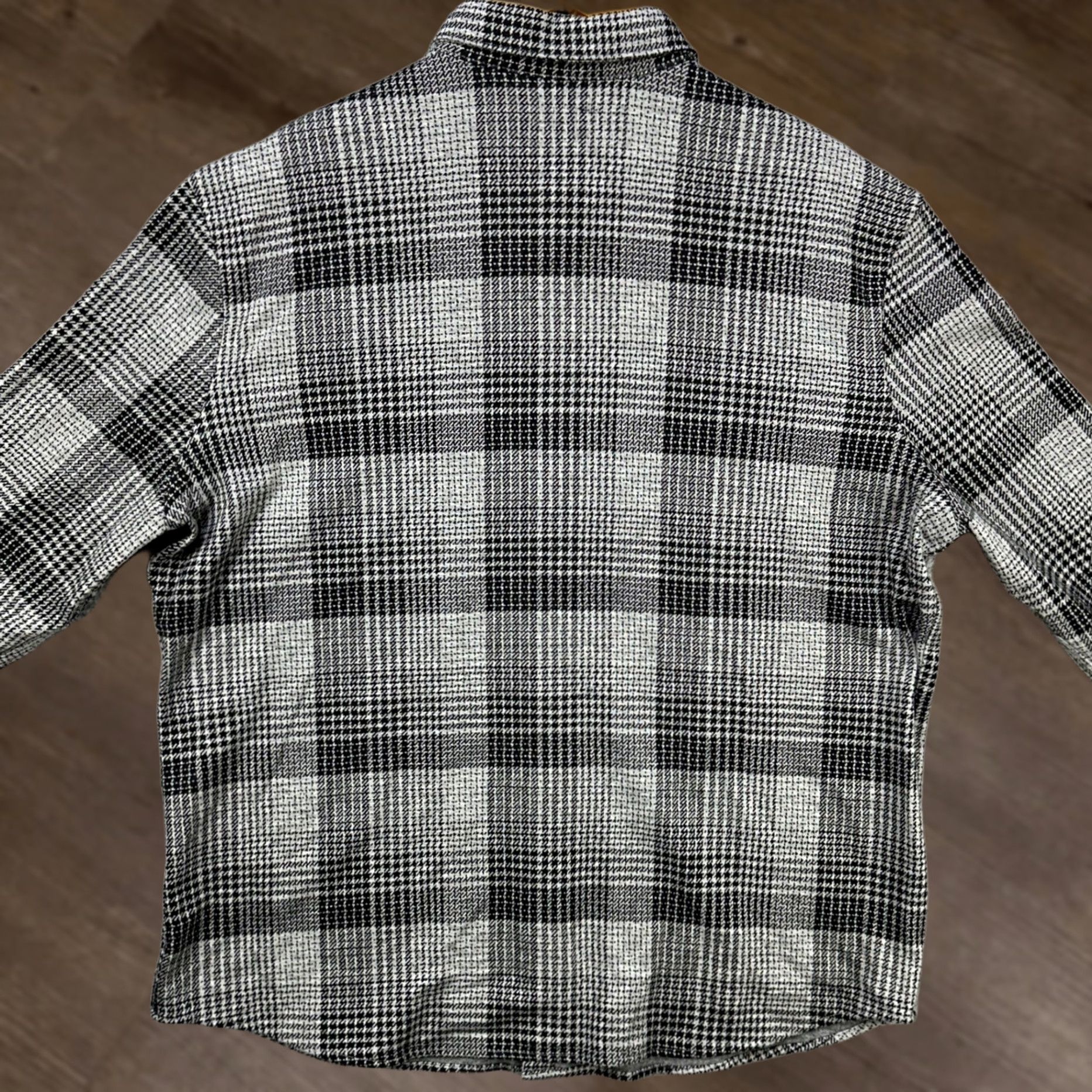 Express Express Shirt Flannel Mens Large Grey Gleen Plaid Pocket Stretch Button Up NEW Size US L / EU 52-54 / 3 - 1 Thumbnail