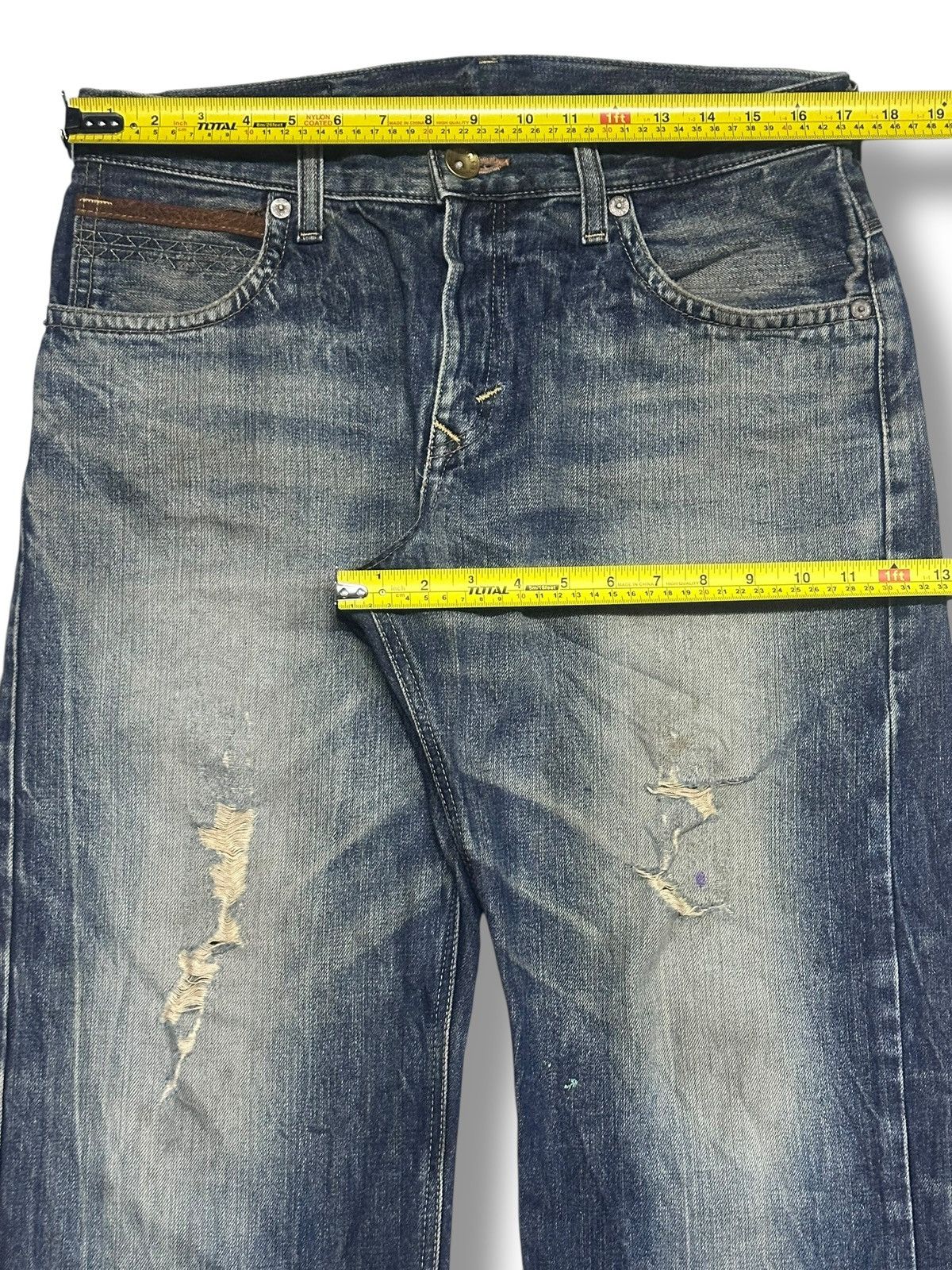 Edwin Edwin Exclusive Vintage Baggy Loose Distressed & Faded Wash Size US 34 / EU 50 - 13 Thumbnail