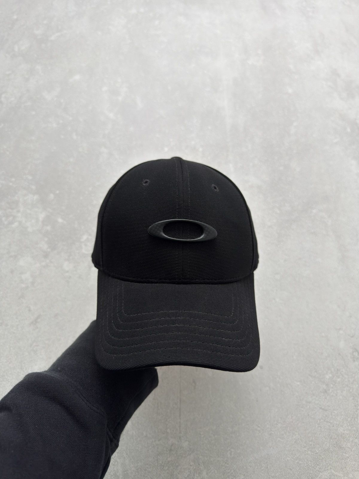 Oakley Vintage Oakley Carbon Plain Logo Flex Outdoor Cap Hat Size ONE SIZE - 5 Thumbnail