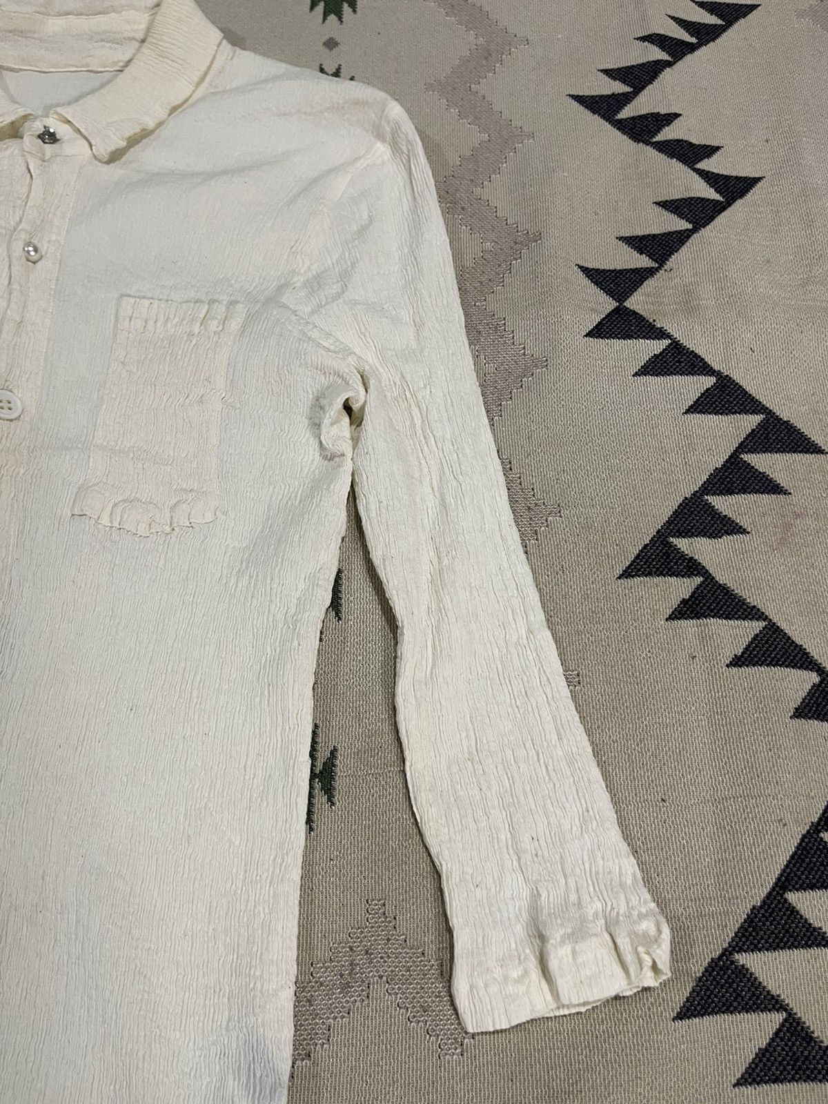 Tsumori Chisato 1990s TSUMORI CHISATO ISSEY MIYAKE PLEATED BUTTON BLOUSES Size XS / US 0-2 / IT 36-38 - 8 Thumbnail
