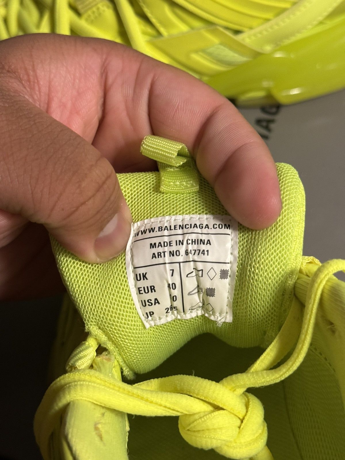 Balenciaga Balenciaga Track Neon Yellow Low Top Sneaker 7 US / 40 EU Size US 7 / EU 40 - 17 Thumbnail