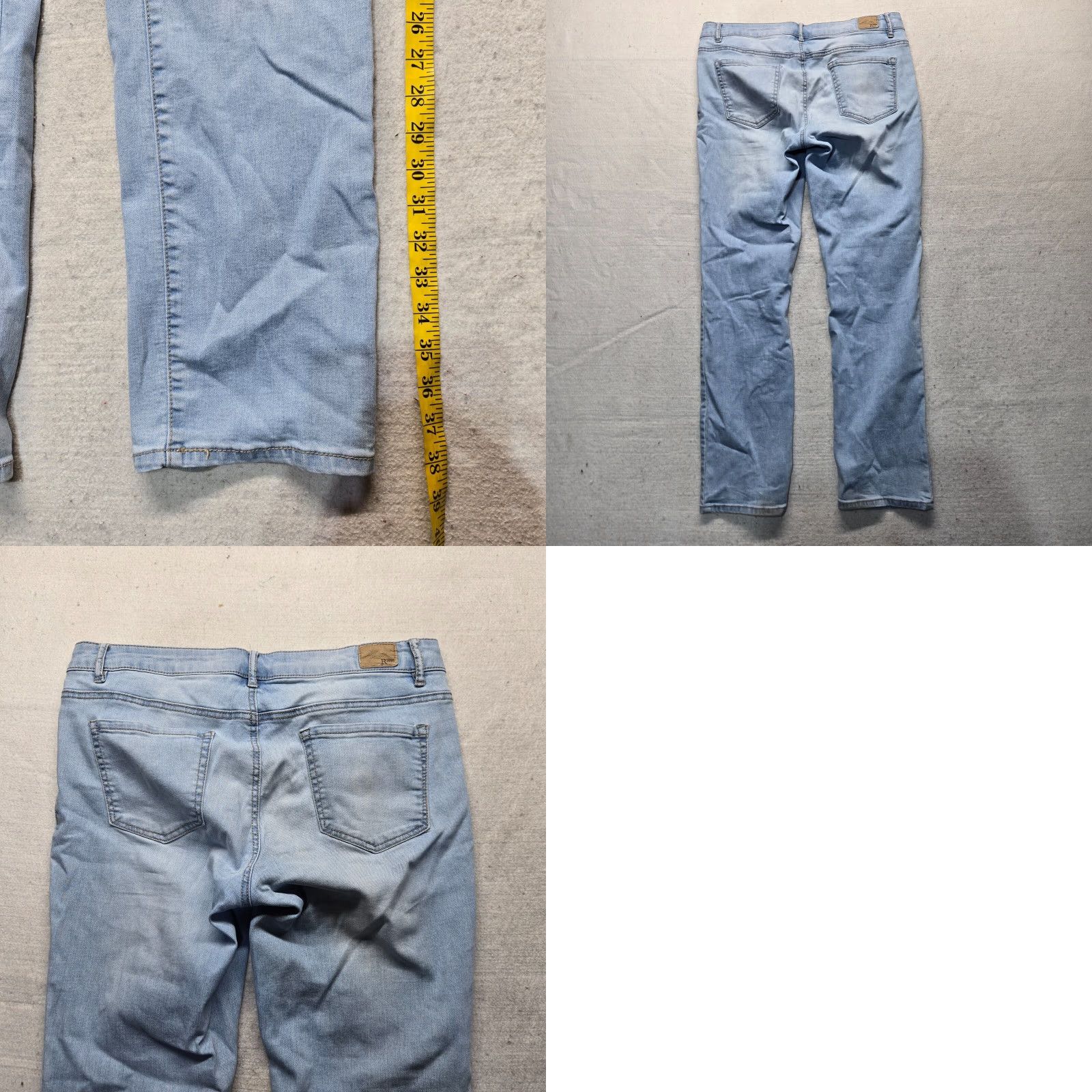 Denime Roebuck & Co. R1893 Jeans Jegging Blue 12 Women 5-Pocket Denim Pants Adult Regular Mid Rise Casual Size 34" / US 12 / IT 48 - 8 Thumbnail