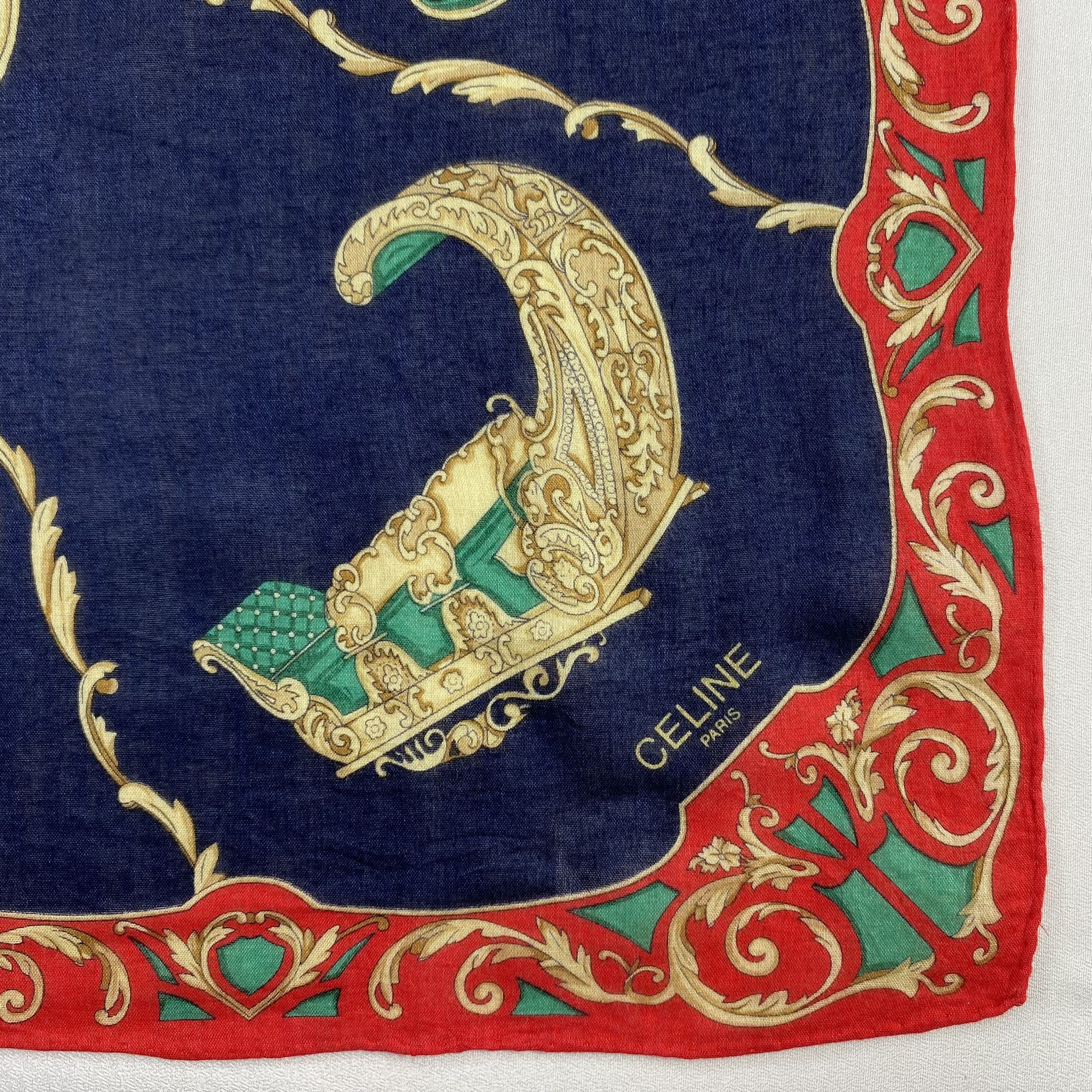 Celine × Vintage Celine Handkerchief / Neckerchief / Bandana-P1141 Size ONE SIZE - 3 Thumbnail