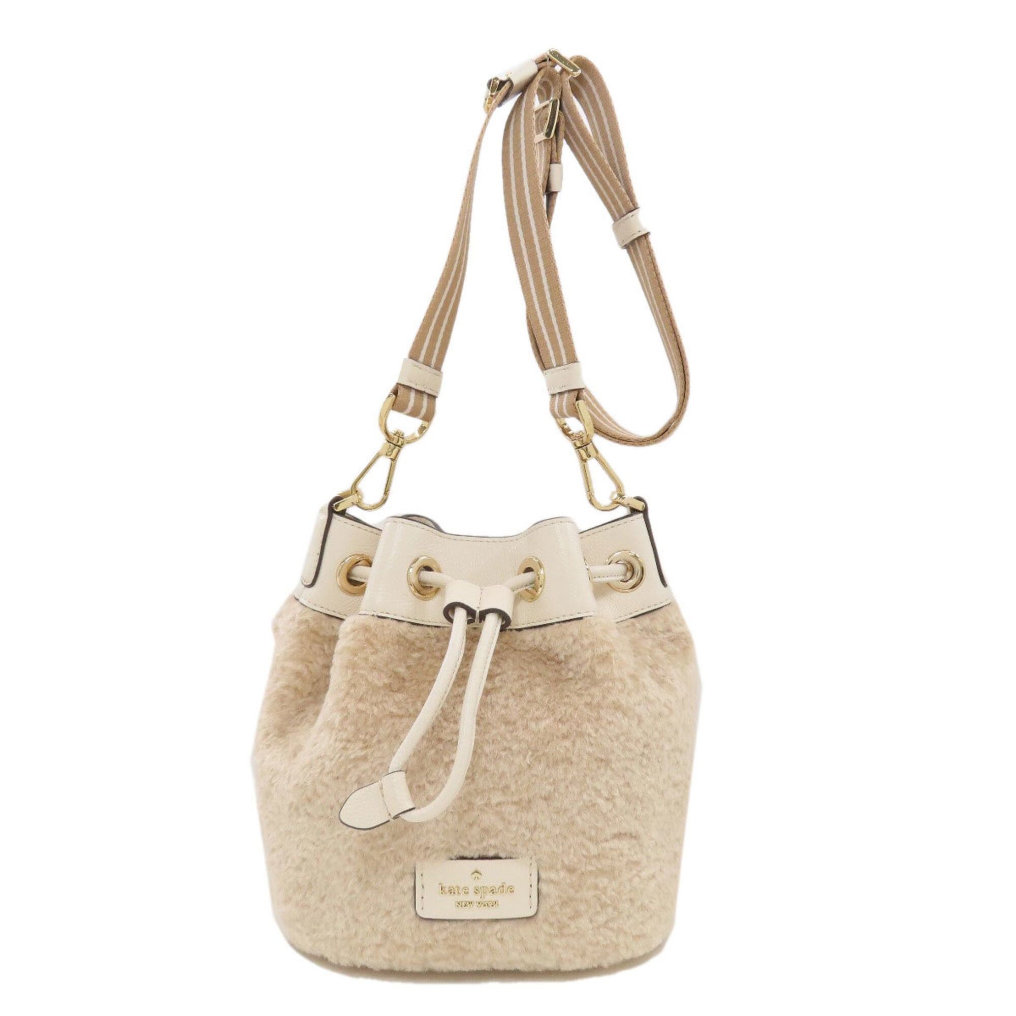 Kate Spade Kate Spade Rosie Mini Bucket Shoulder Bag with Faux Fur for Women Size ONE SIZE - 1 Thumbnail