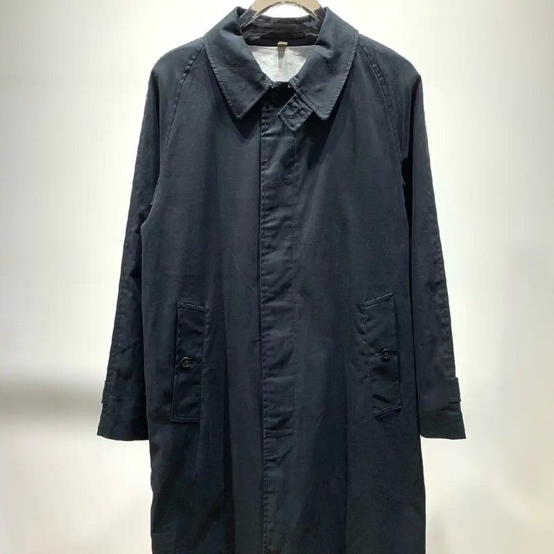 Burberry Burberry Black Cotton Men's Long Coat Size US XL / EU 56 / 4 - 1 Thumbnail