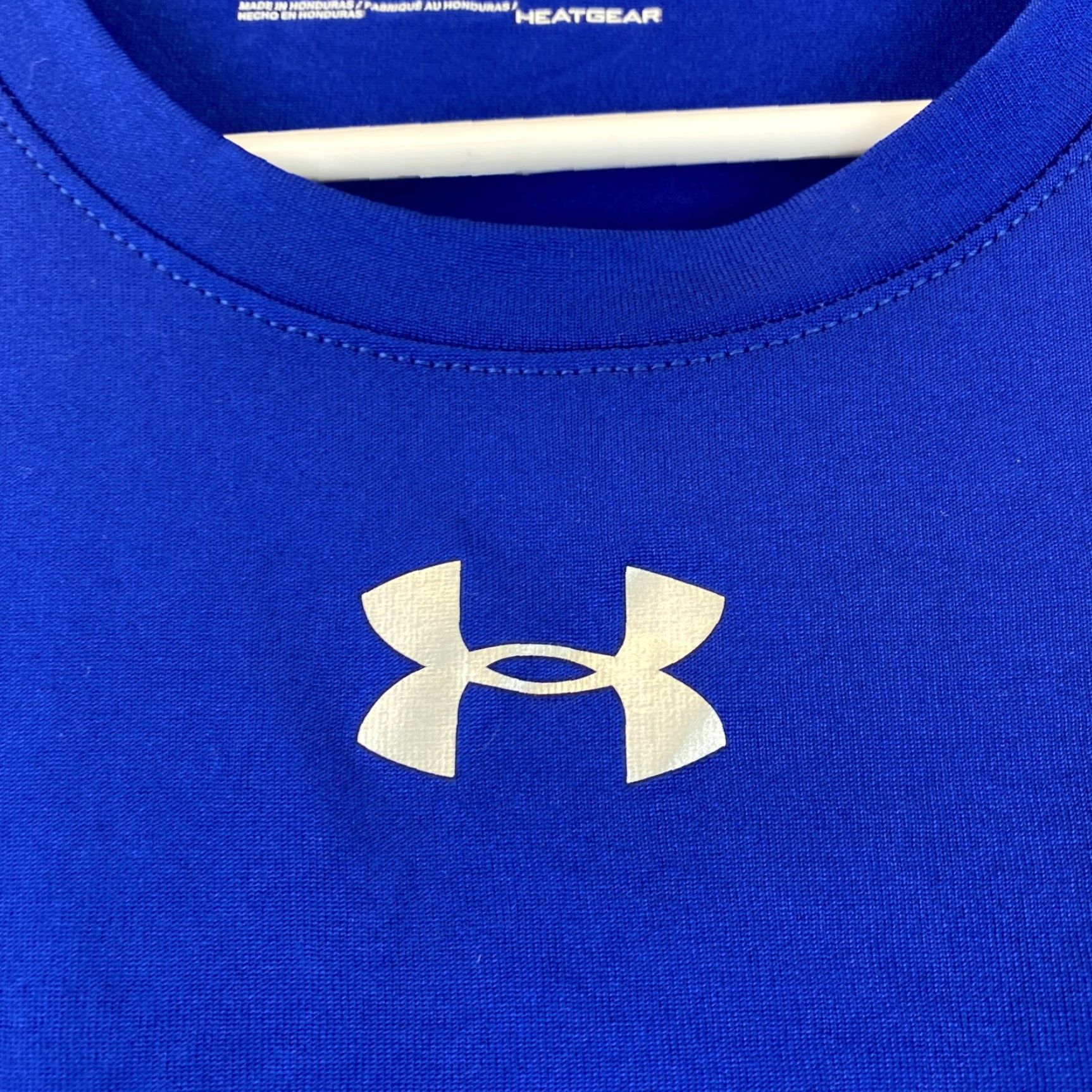 Under Armour Under Armour T-Shirt Spartans Dry Fit Blue L Large Men Crewneck Short Sleeve Regular Size US L / EU 52-54 / 3 - 3 Thumbnail