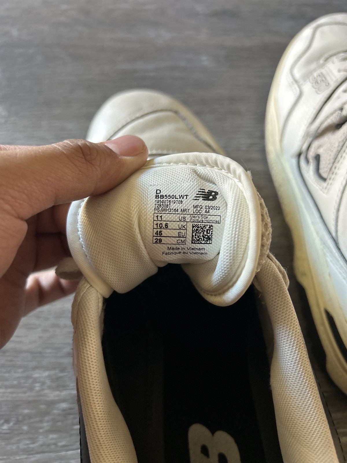 New Balance New balance 550’s ‘sea salt’ Size US 11 / EU 44 - 6 Thumbnail